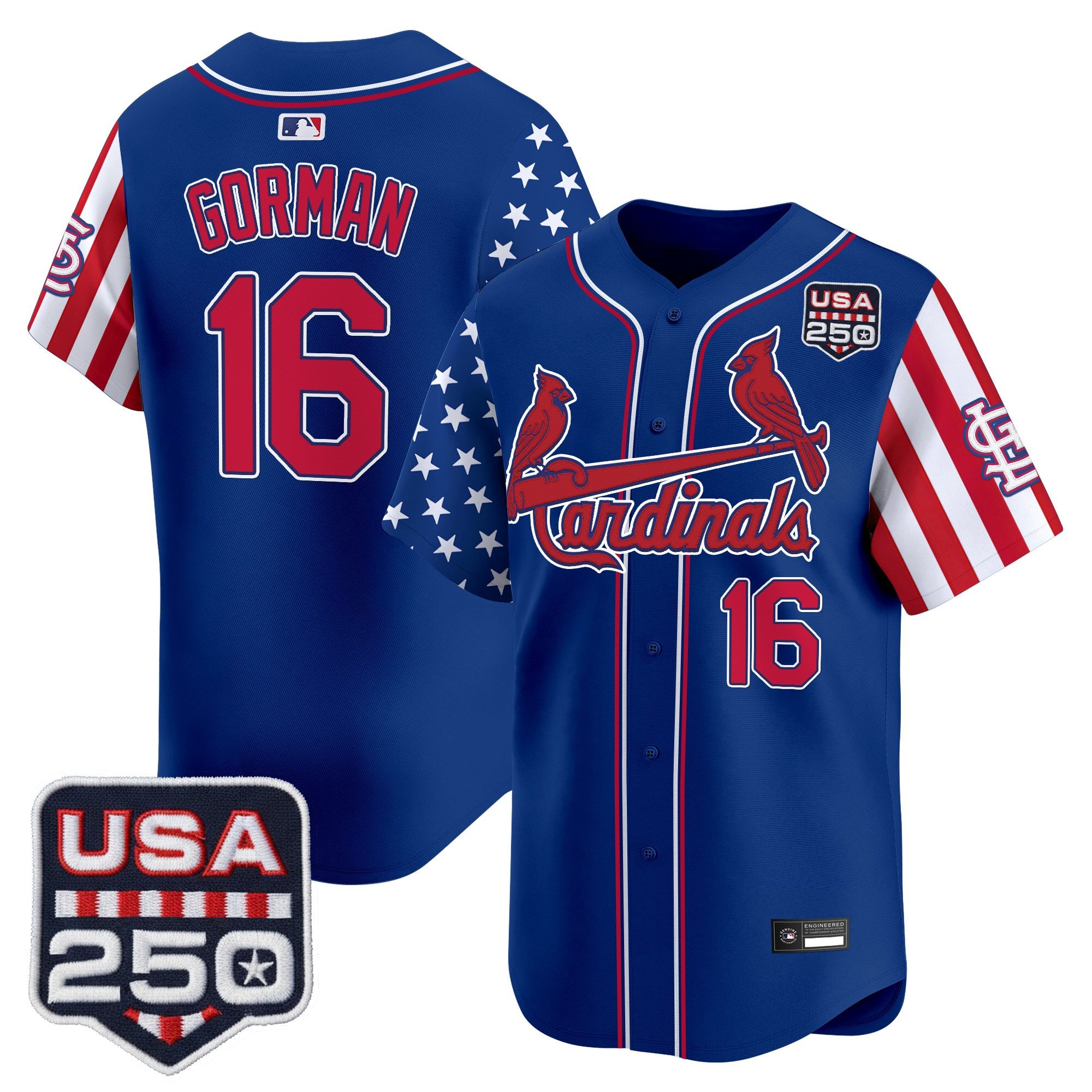 Men's St. Louis Cardinals "America 250 Edition" Vapor Premier Limited Jersey - All Stitched