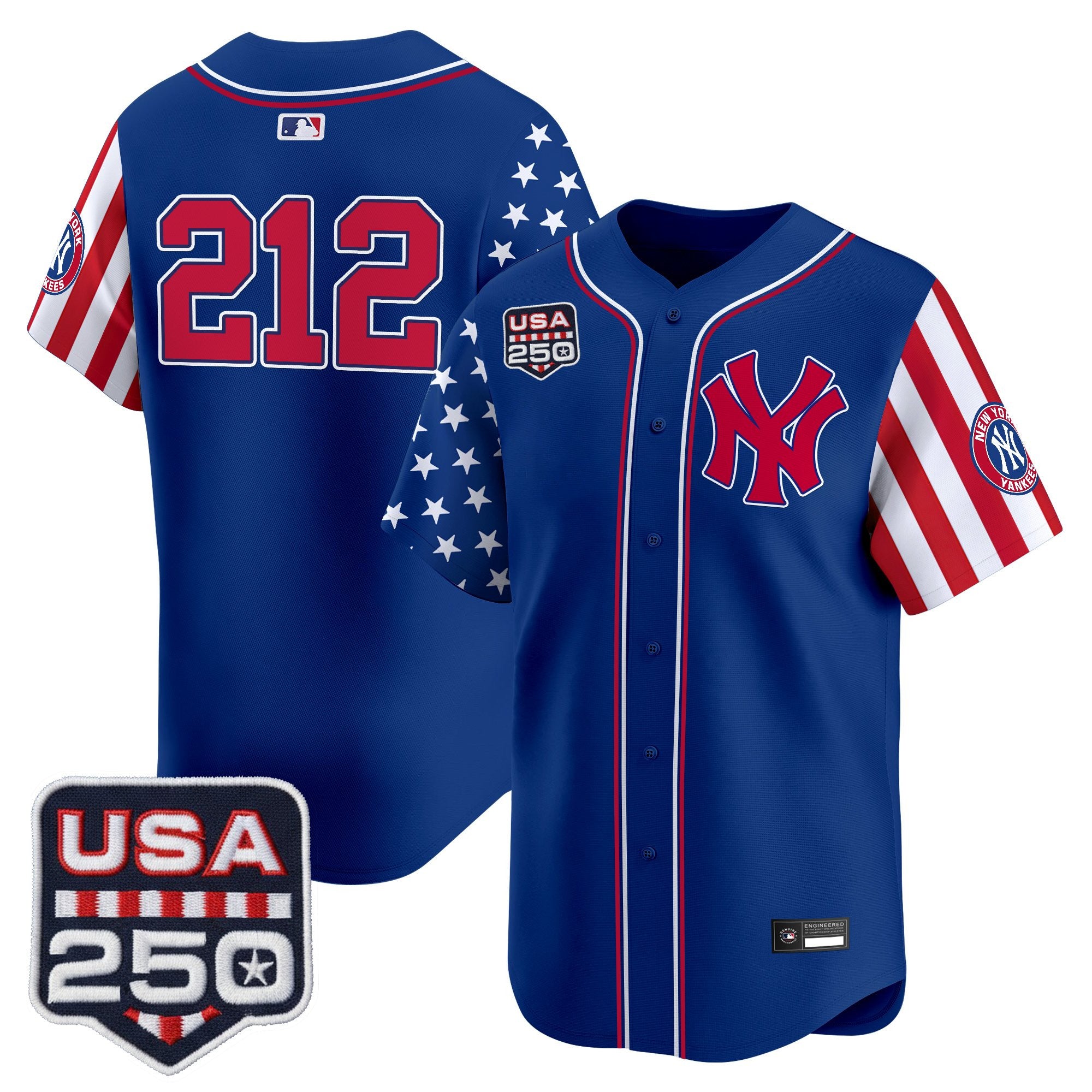 Men's Yankees "America250 Edition" Vapor Premier Limited Jersey V2 - All Stitched