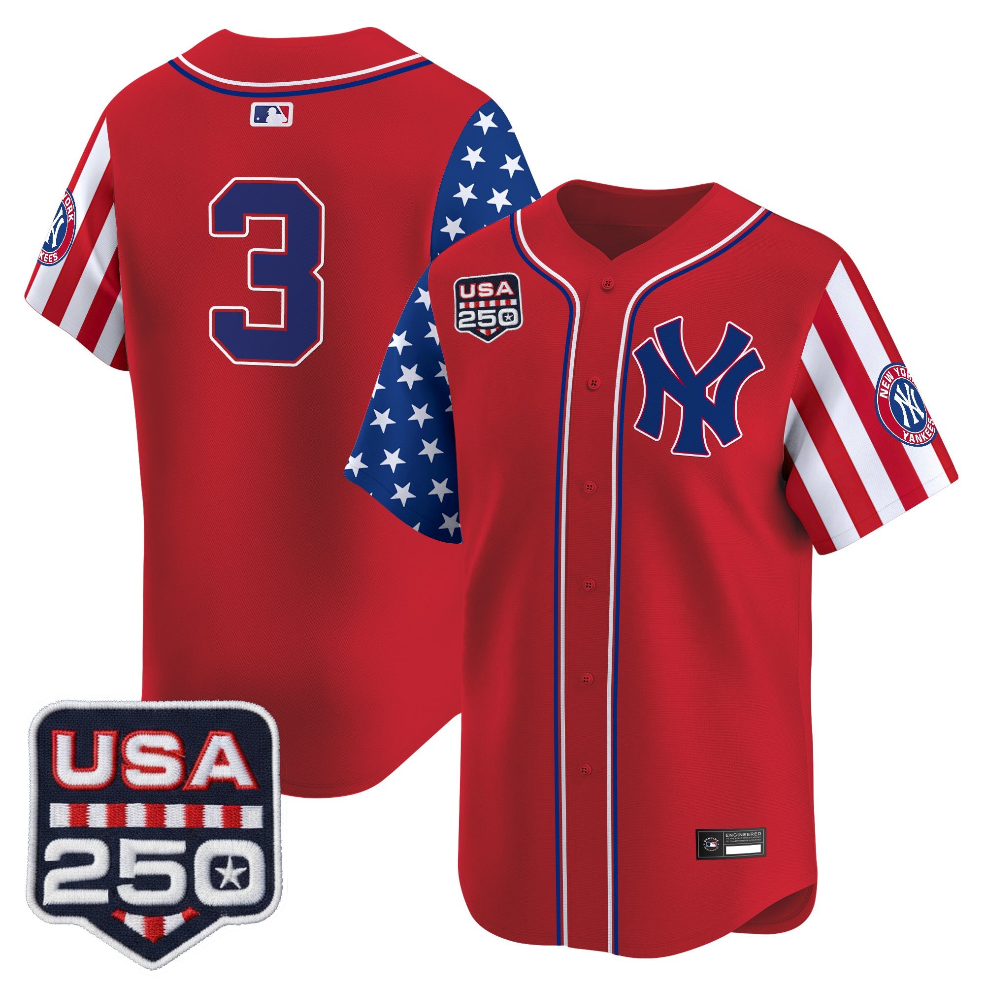 Men's Yankees "America250 Edition" Vapor Premier Limited Jersey V2 - All Stitched
