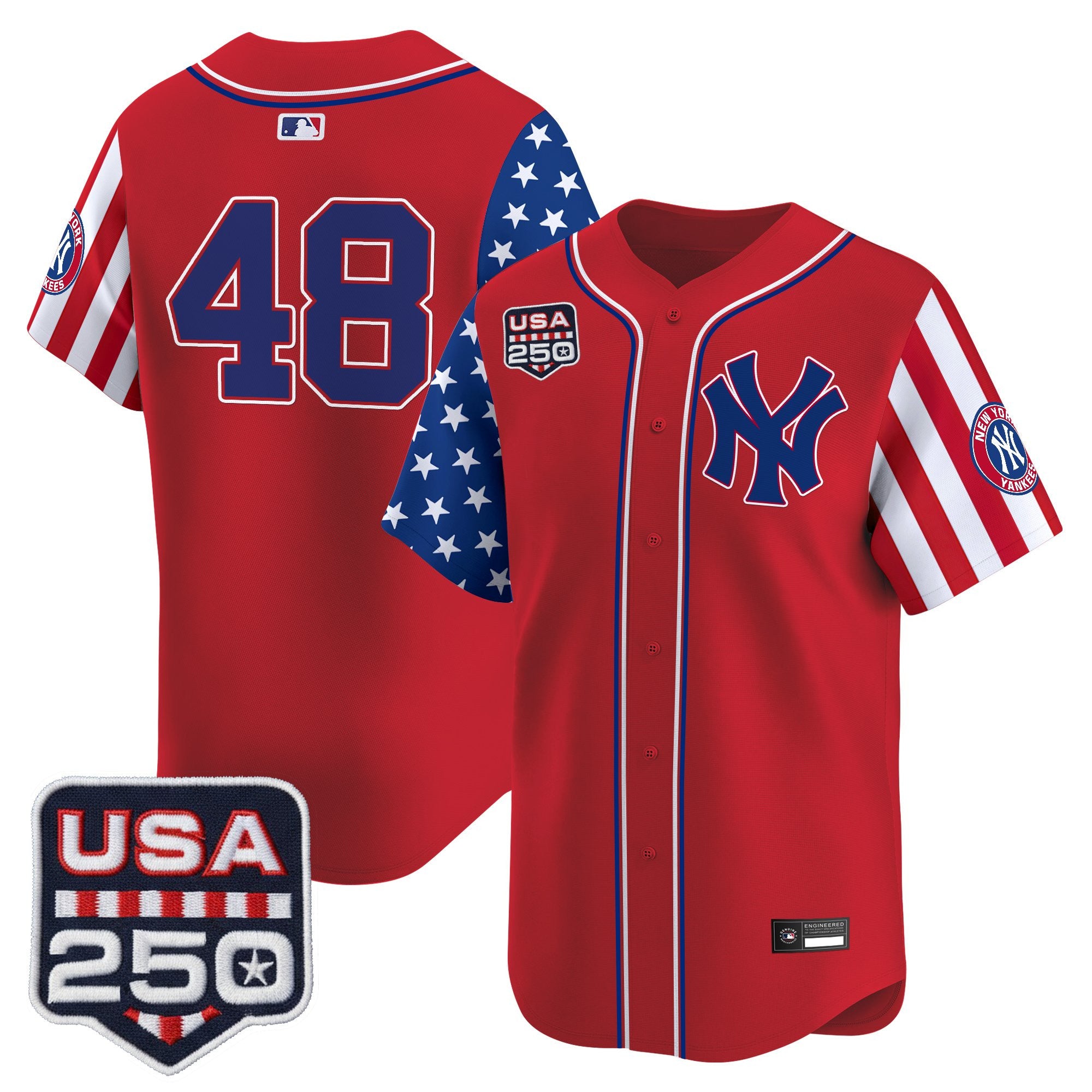 Men's Yankees "America250 Edition" Vapor Premier Limited Jersey V2 - All Stitched