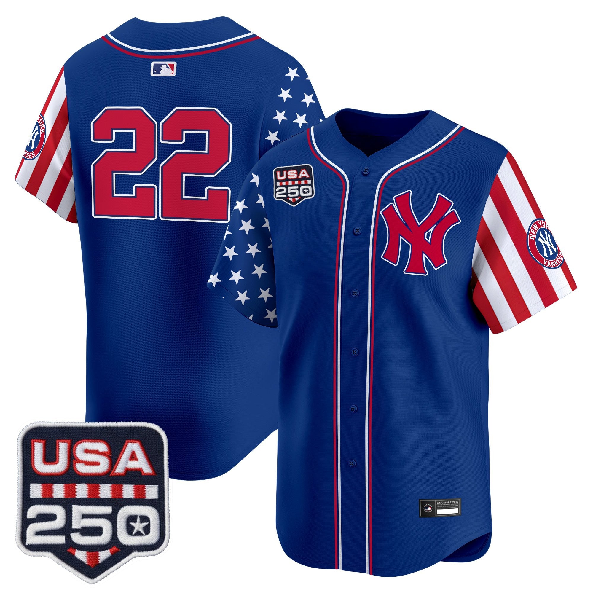 Men's Yankees "America250 Edition" Vapor Premier Limited Jersey V2 - All Stitched