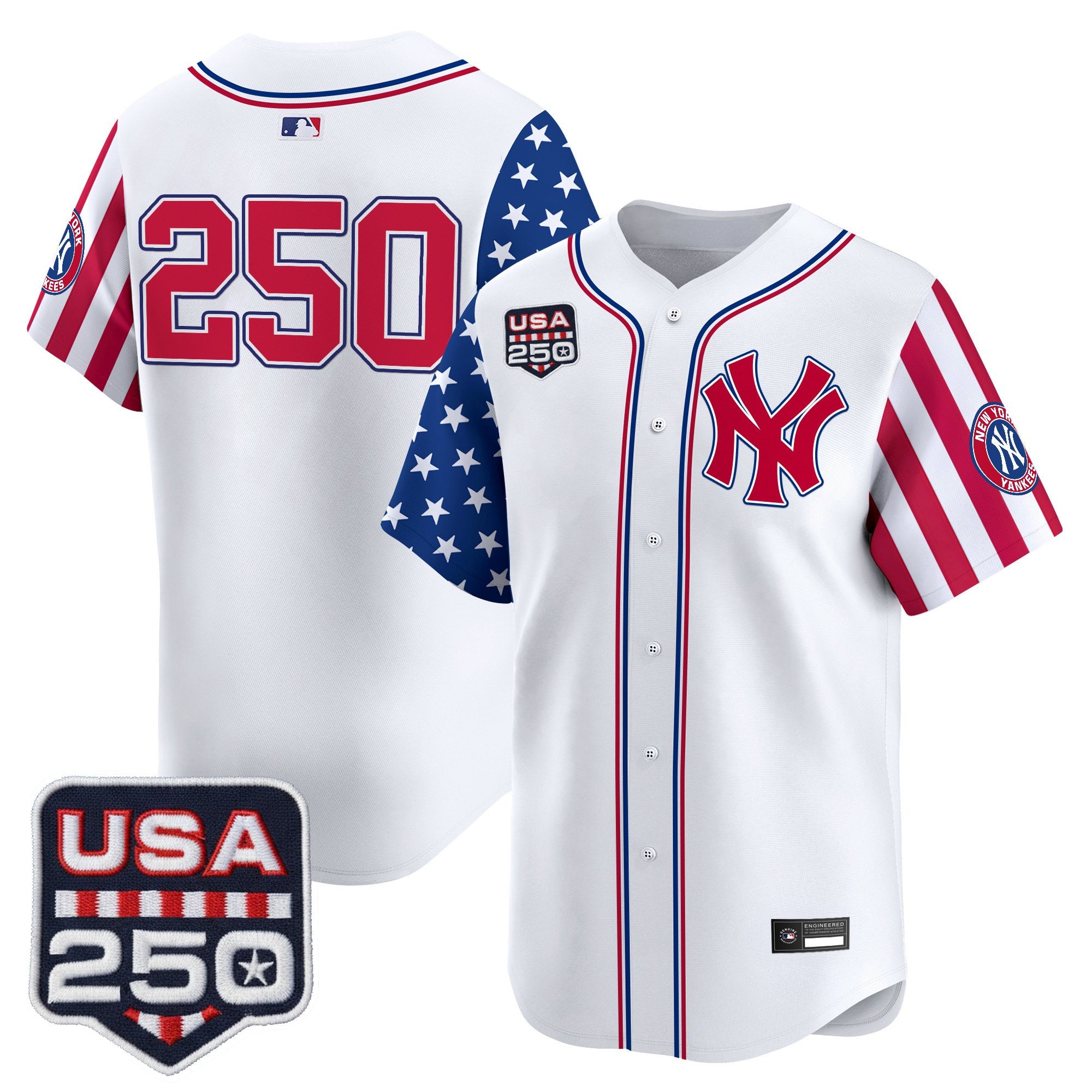 Men's Yankees "America250 Edition" Vapor Premier Limited Jersey V2 - All Stitched