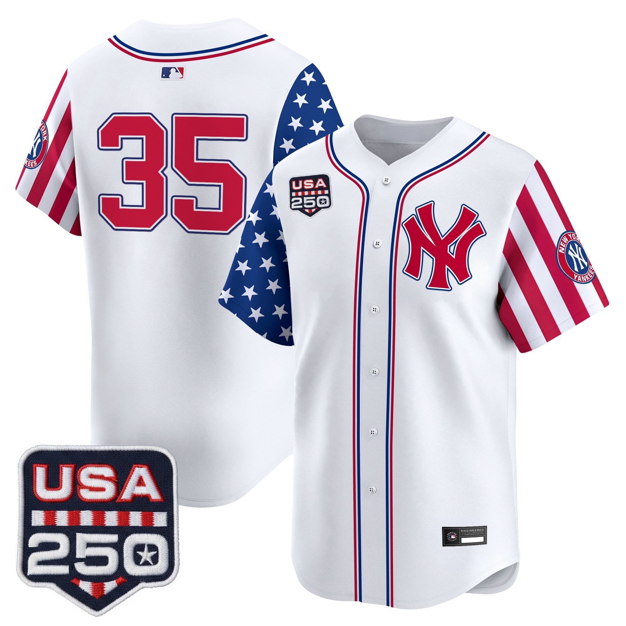 Men's Yankees "America250 Edition" Vapor Premier Limited Jersey V2 - All Stitched