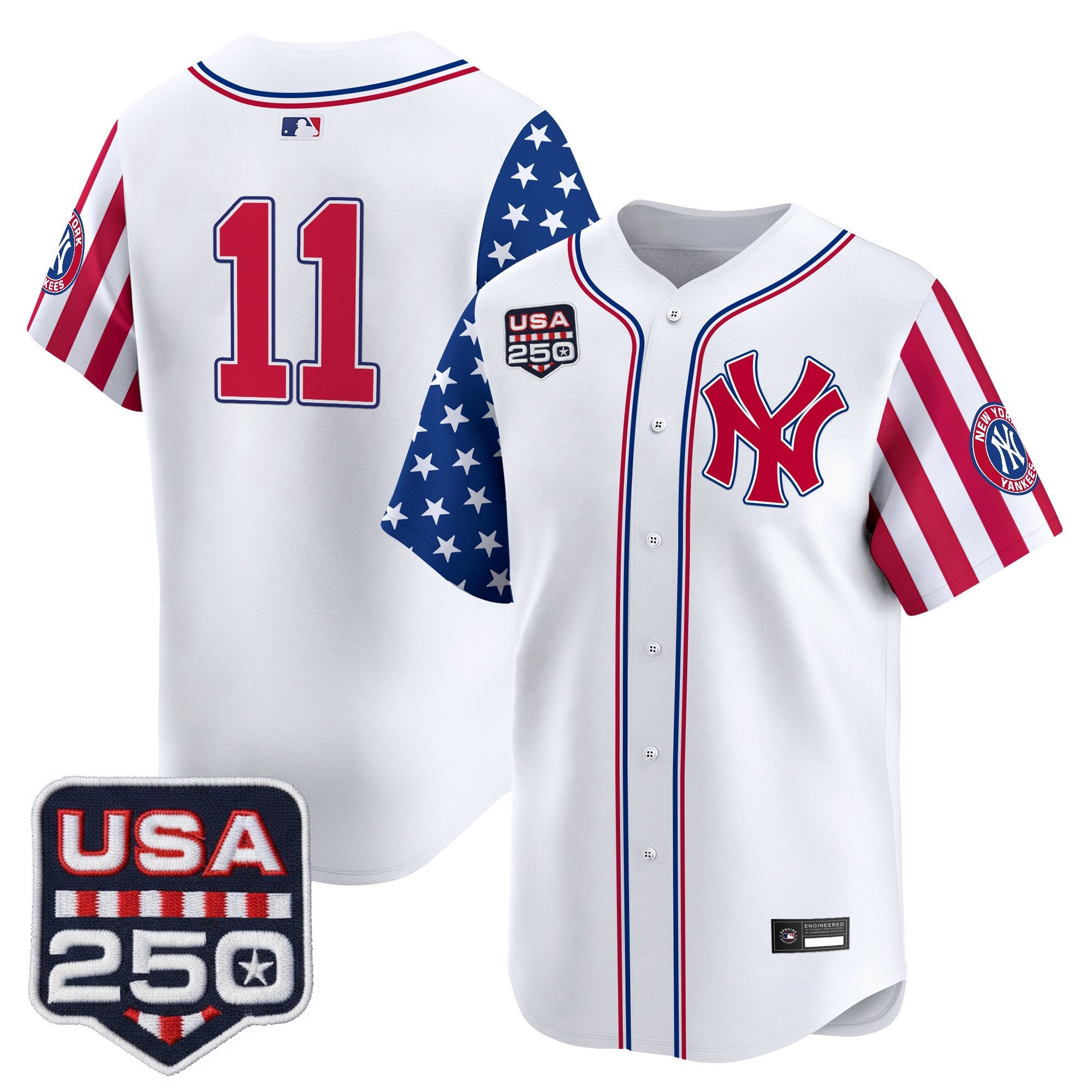 Men's Yankees "America250 Edition" Vapor Premier Limited Jersey V2 - All Stitched