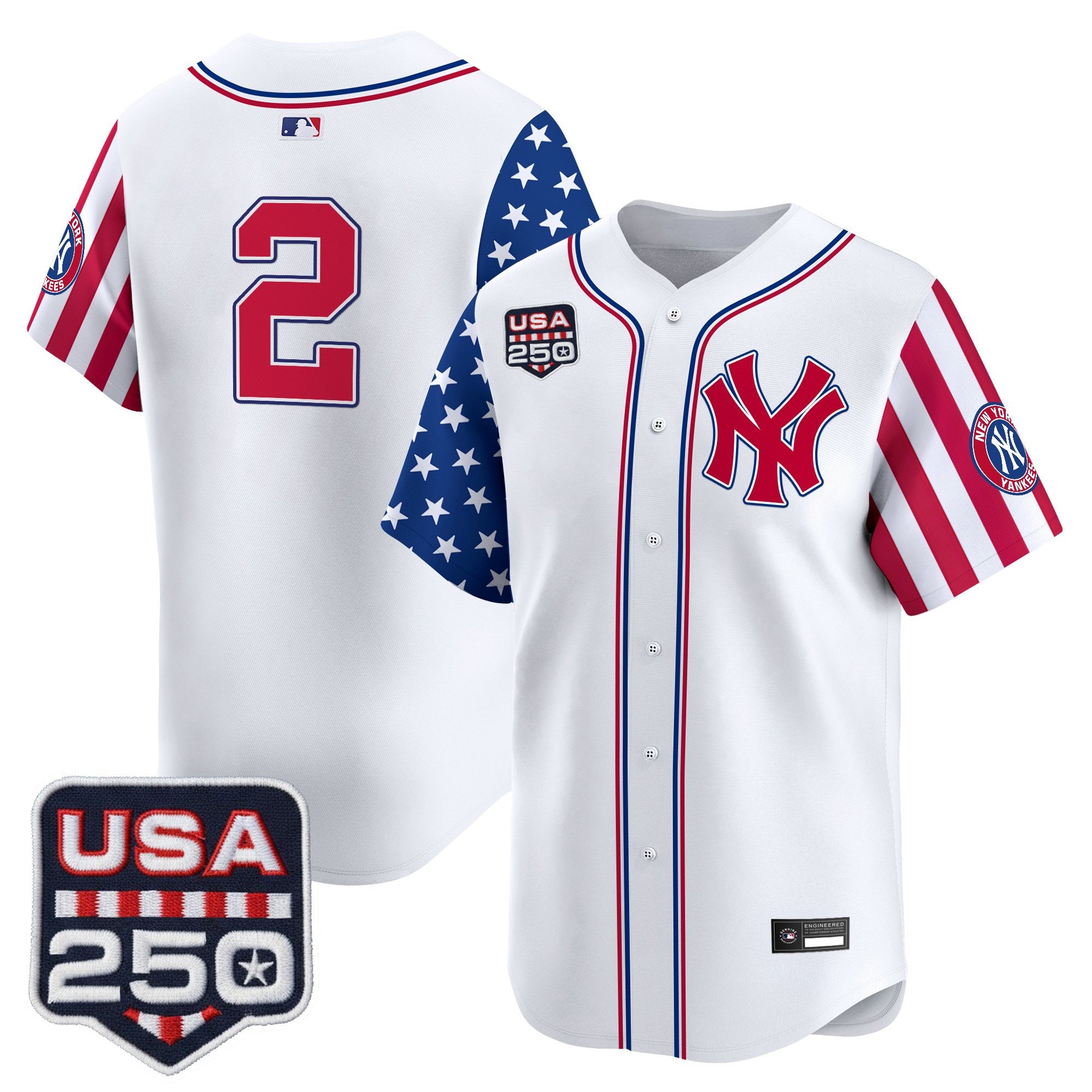Men's Yankees "America250 Edition" Vapor Premier Limited Jersey V2 - All Stitched