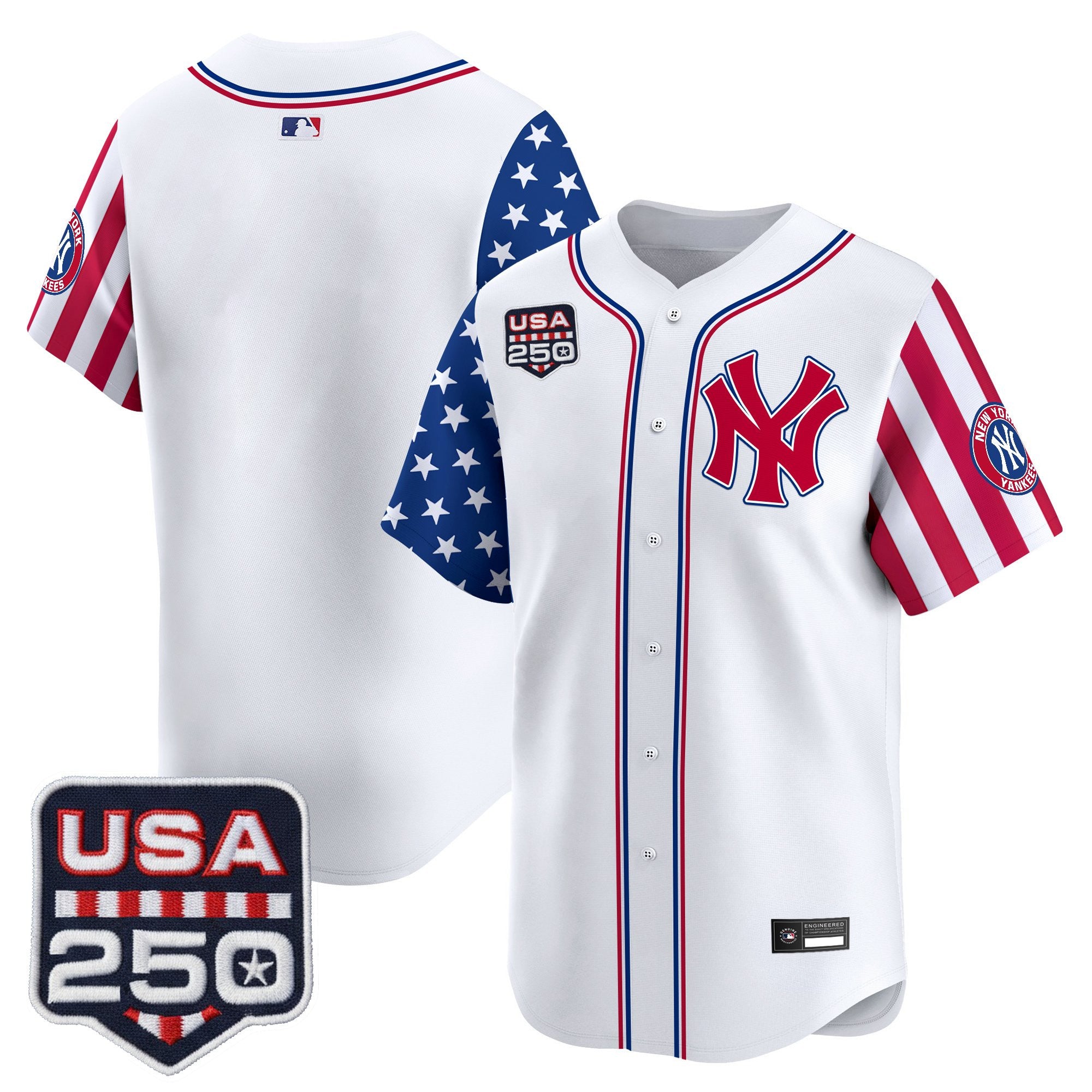Men's Yankees "America250 Edition" Vapor Premier Limited Jersey V2 - All Stitched