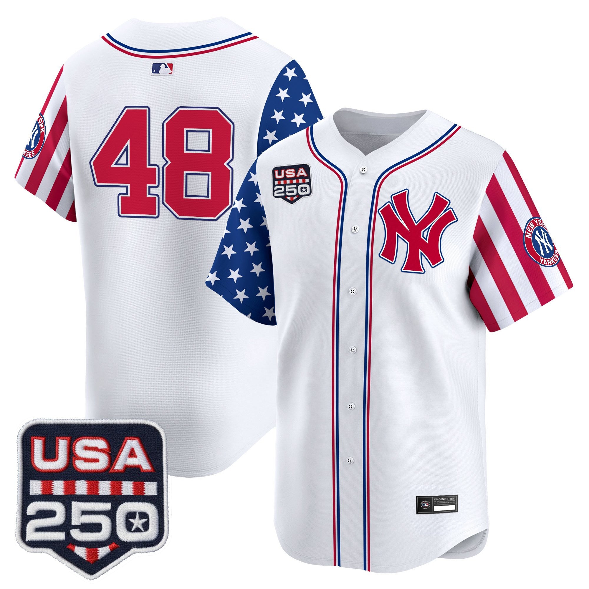 Men's Yankees "America250 Edition" Vapor Premier Limited Jersey V2 - All Stitched