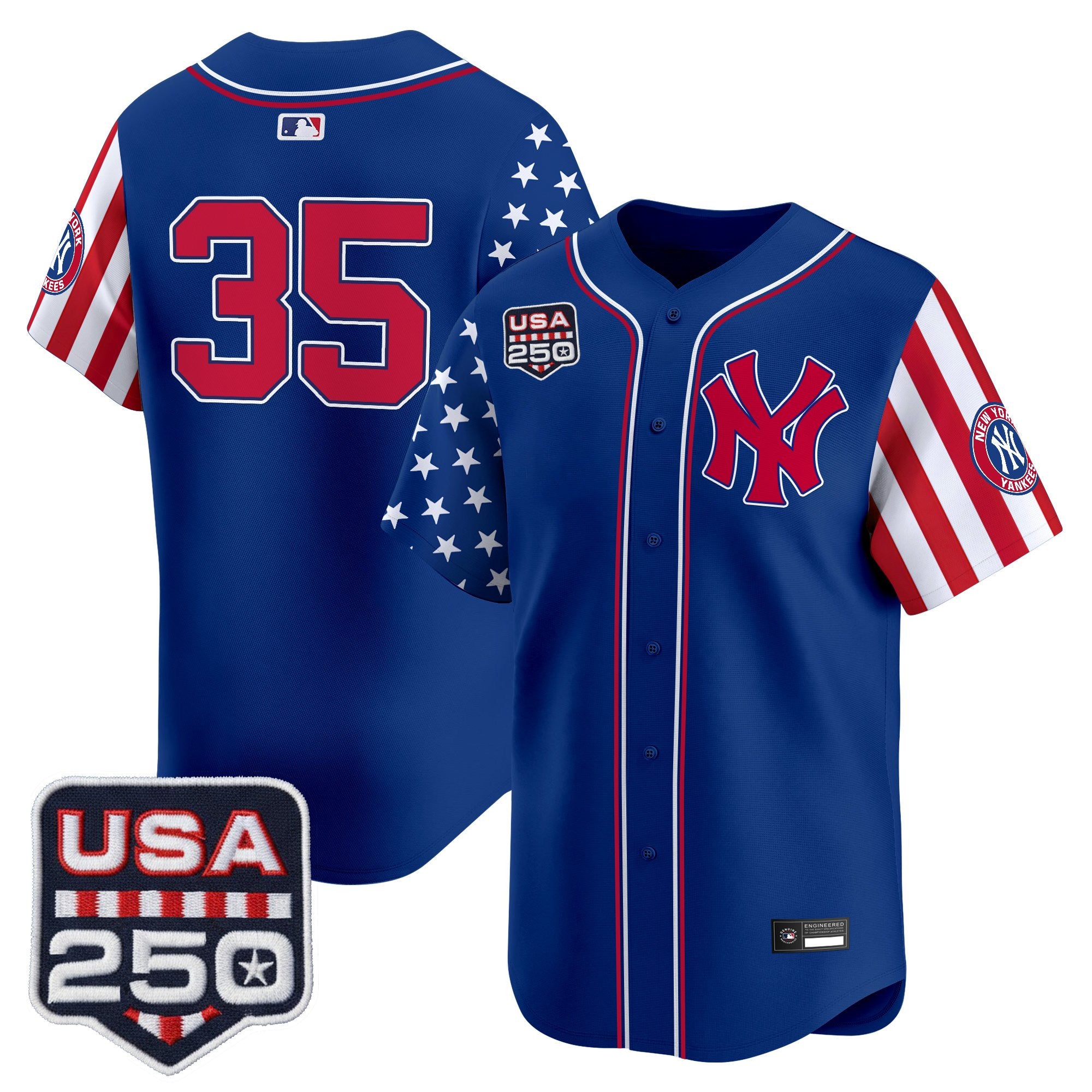 Men's Yankees "America250 Edition" Vapor Premier Limited Jersey V2 - All Stitched