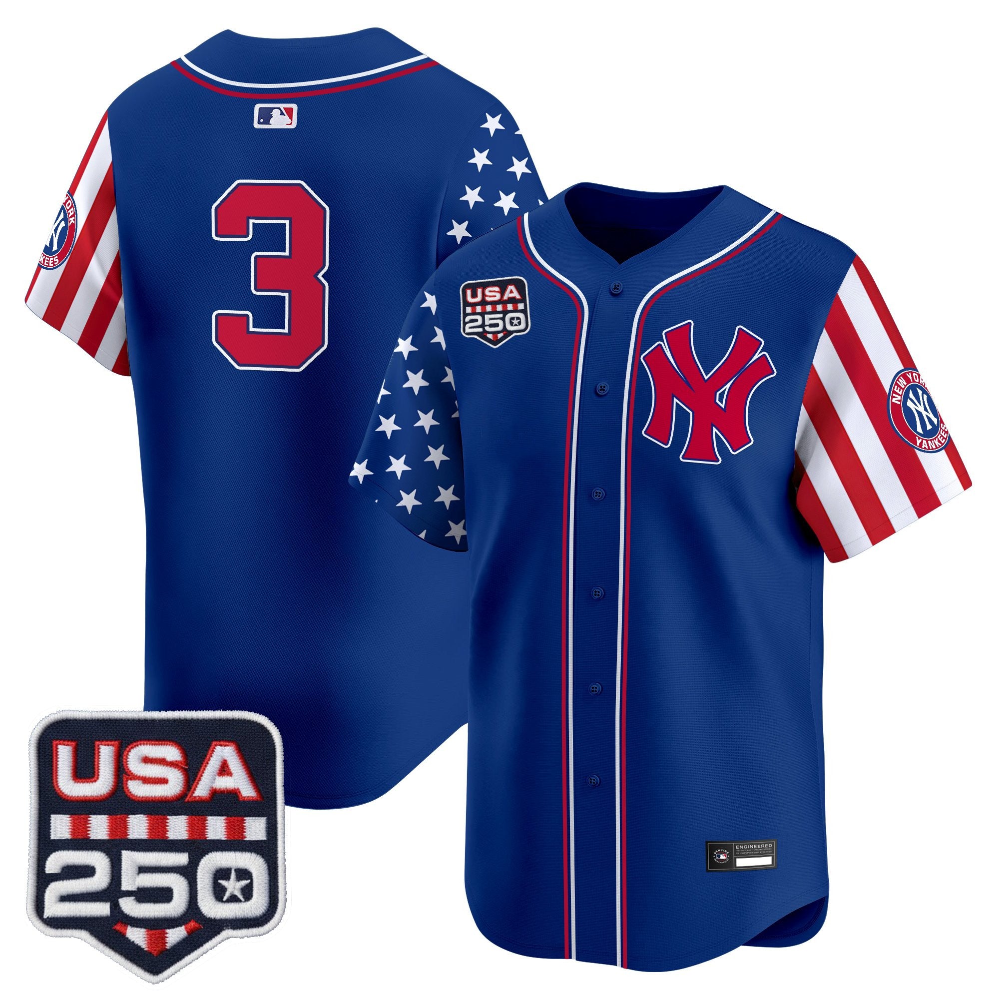 Men's Yankees "America250 Edition" Vapor Premier Limited Jersey V2 - All Stitched