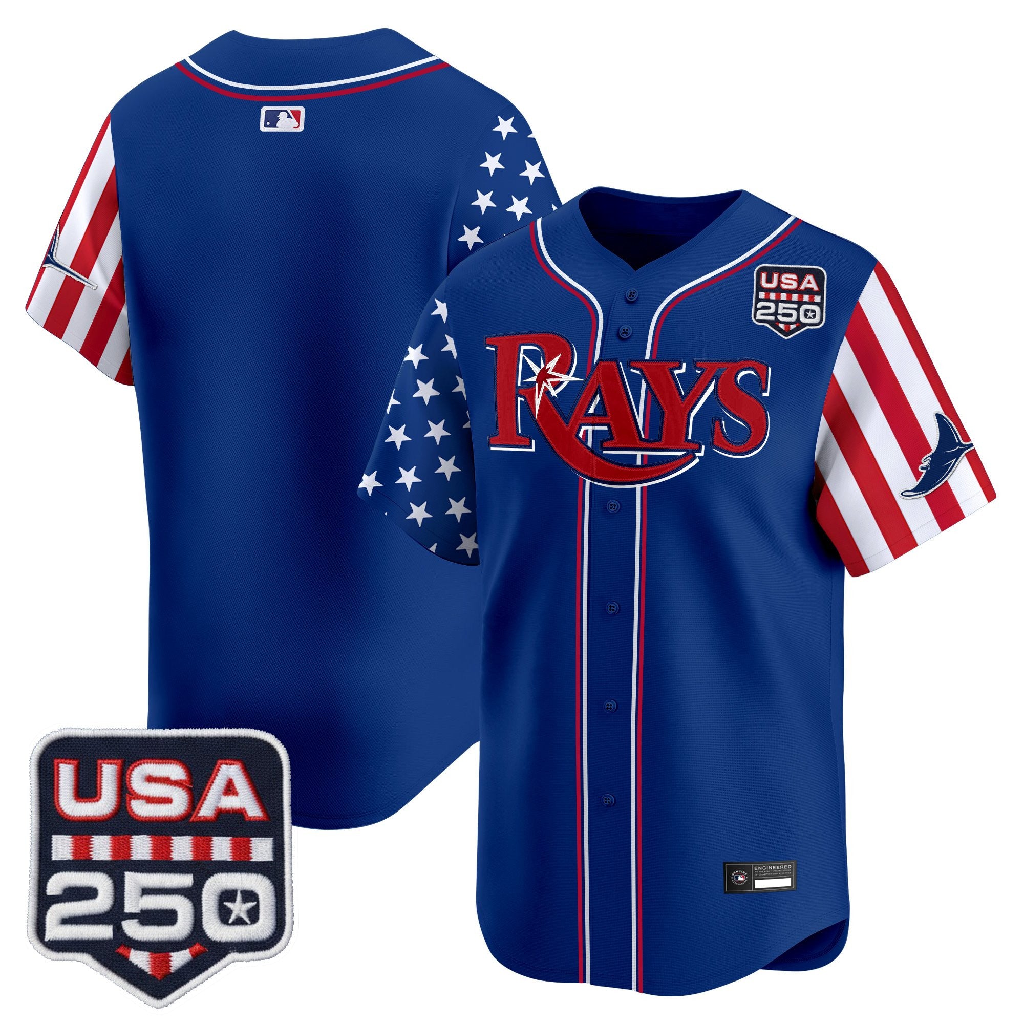 Men's Tampa Bay Rays "America 250 Edition" Vapor Premier Limited Jersey - All Stitched