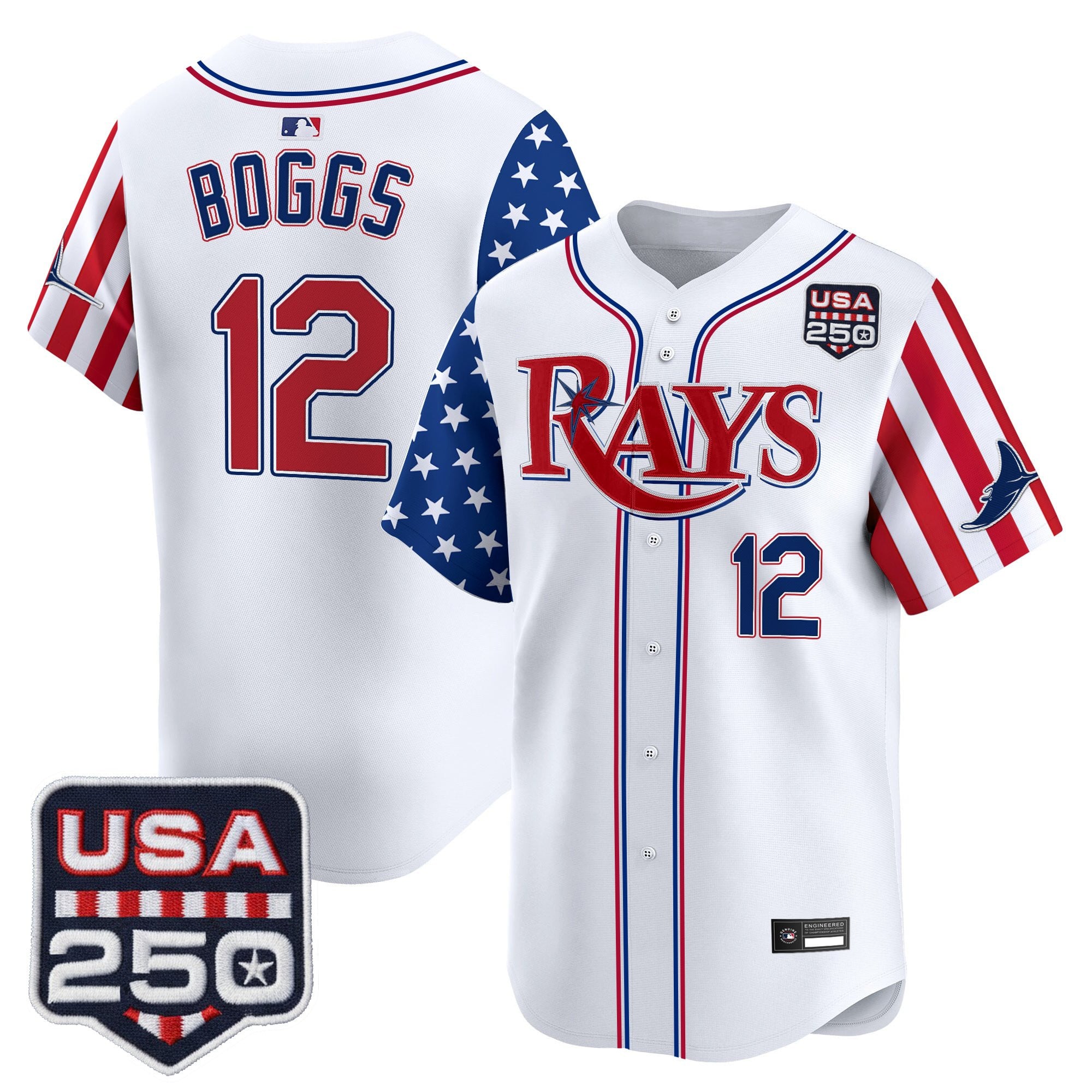 Men's Tampa Bay Rays "America 250 Edition" Vapor Premier Limited Jersey - All Stitched