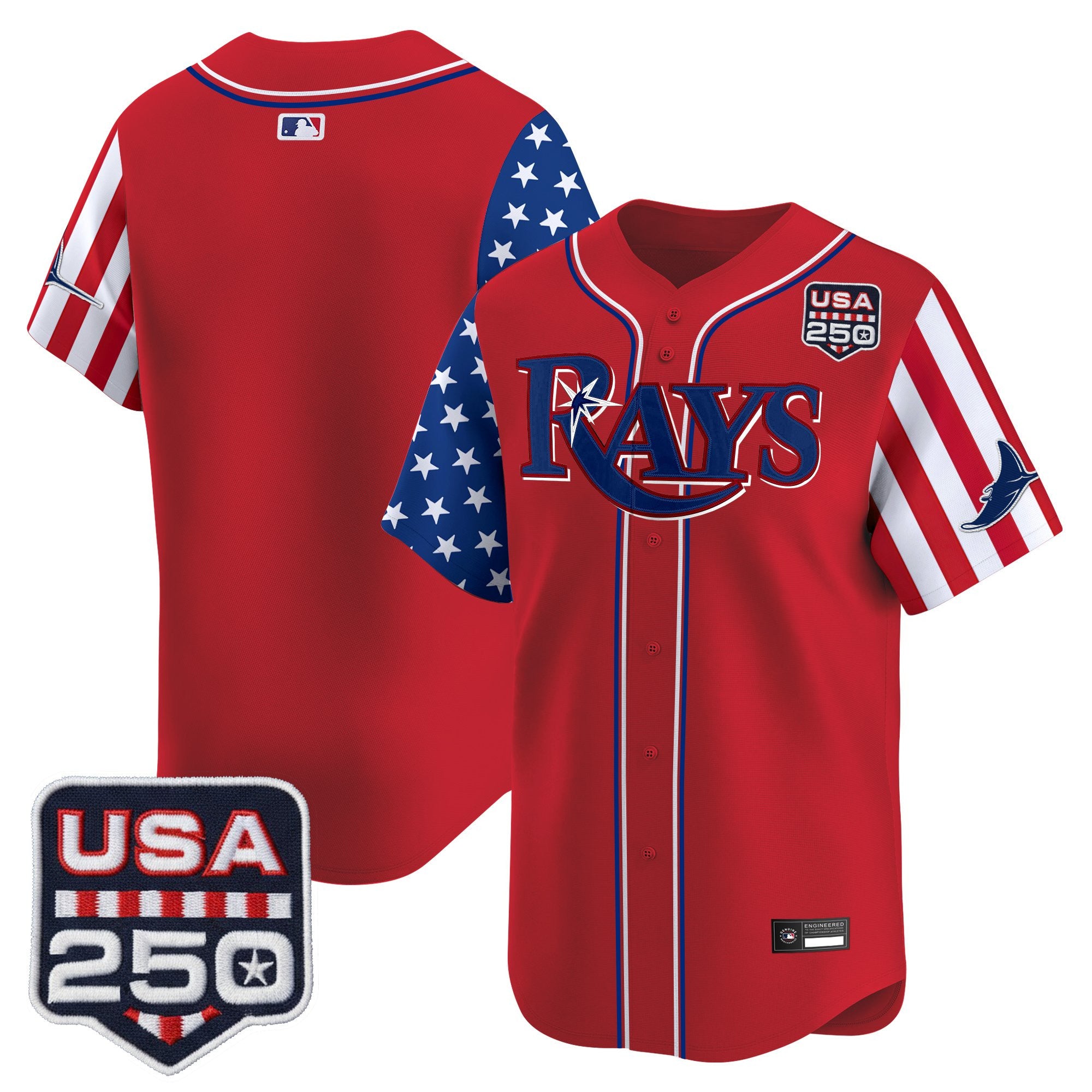Men's Tampa Bay Rays "America 250 Edition" Vapor Premier Limited Jersey - All Stitched