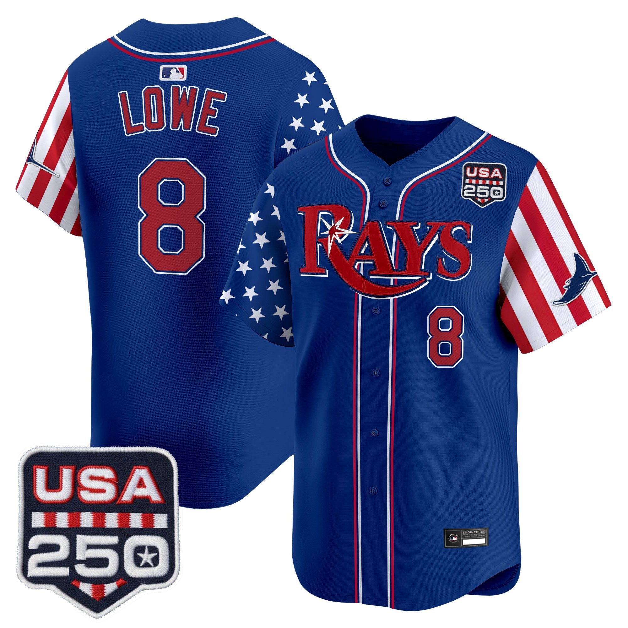 Men's Tampa Bay Rays "America 250 Edition" Vapor Premier Limited Jersey - All Stitched