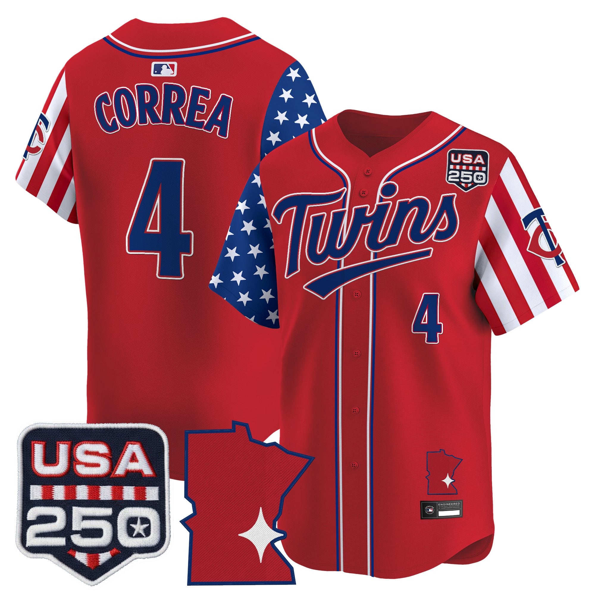 Men's Minnesota Twins "America 250 Edition" Vapor Premier Limited Jersey - All Stitched