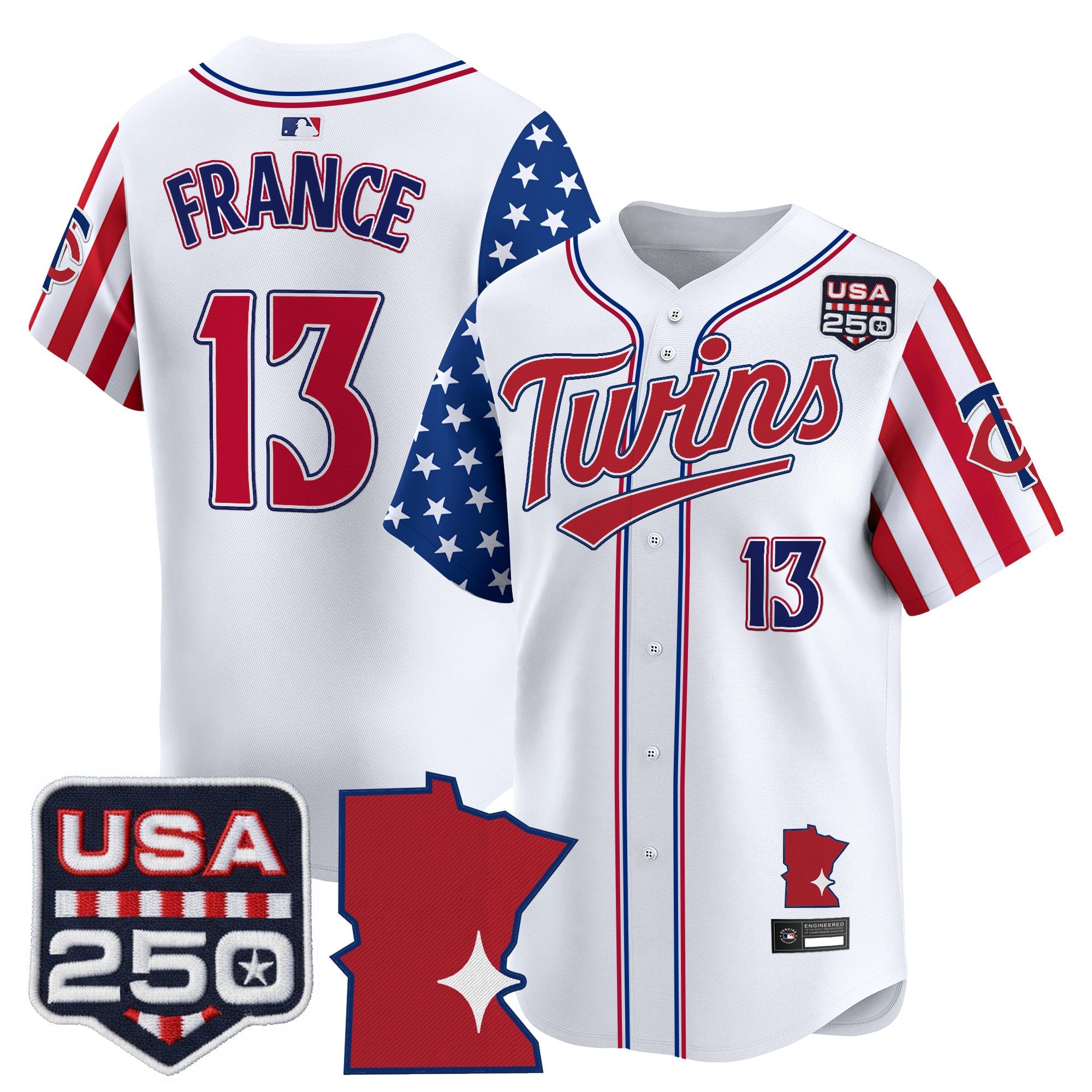 Men's Minnesota Twins "America 250 Edition" Vapor Premier Limited Jersey - All Stitched