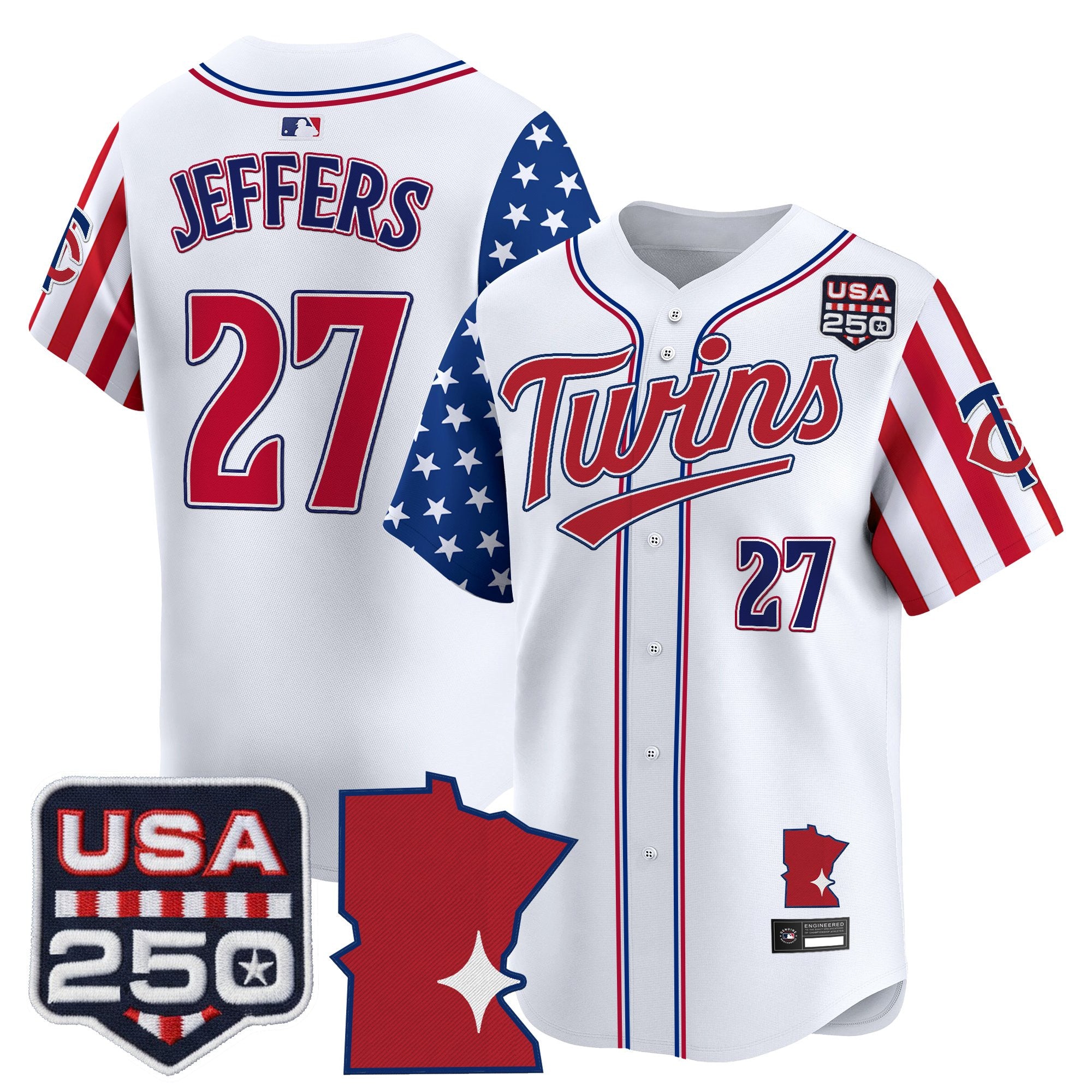 Men's Minnesota Twins "America 250 Edition" Vapor Premier Limited Jersey - All Stitched