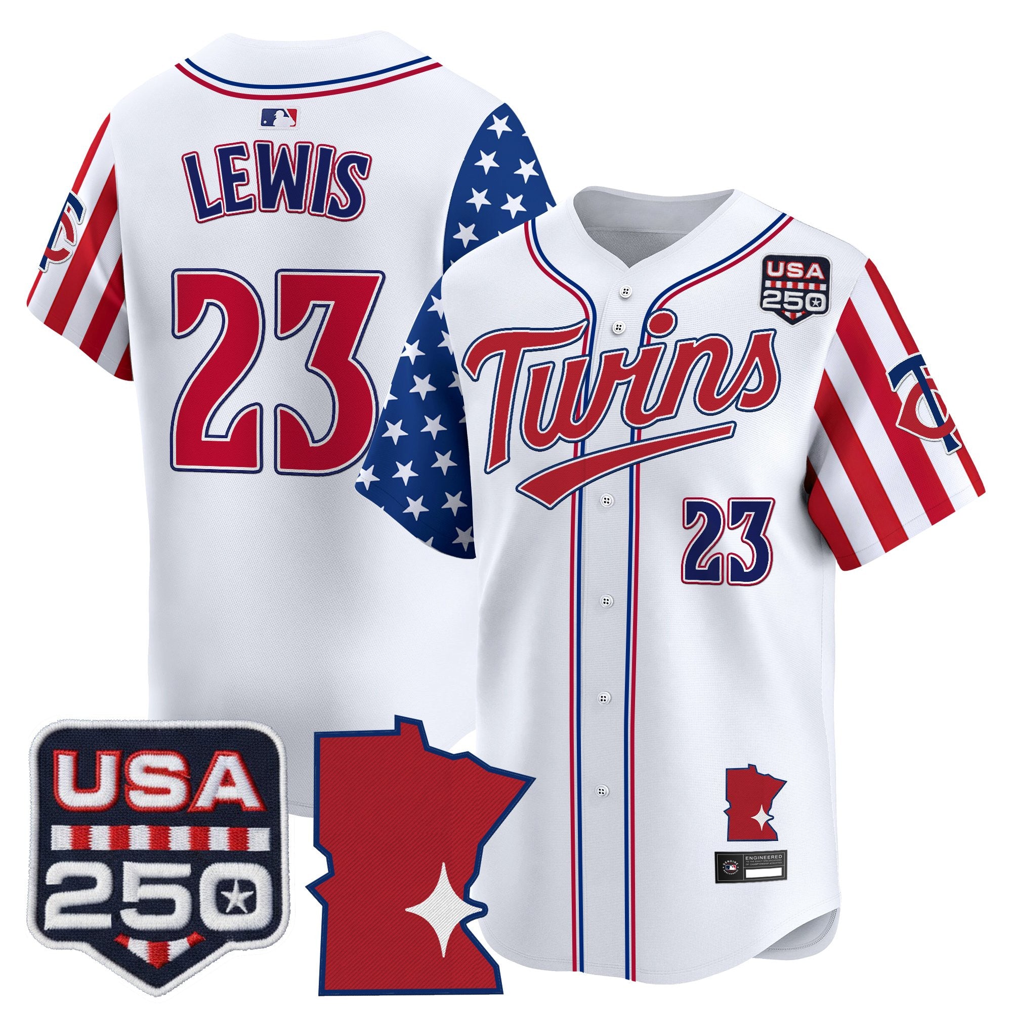 Men's Minnesota Twins "America 250 Edition" Vapor Premier Limited Jersey - All Stitched
