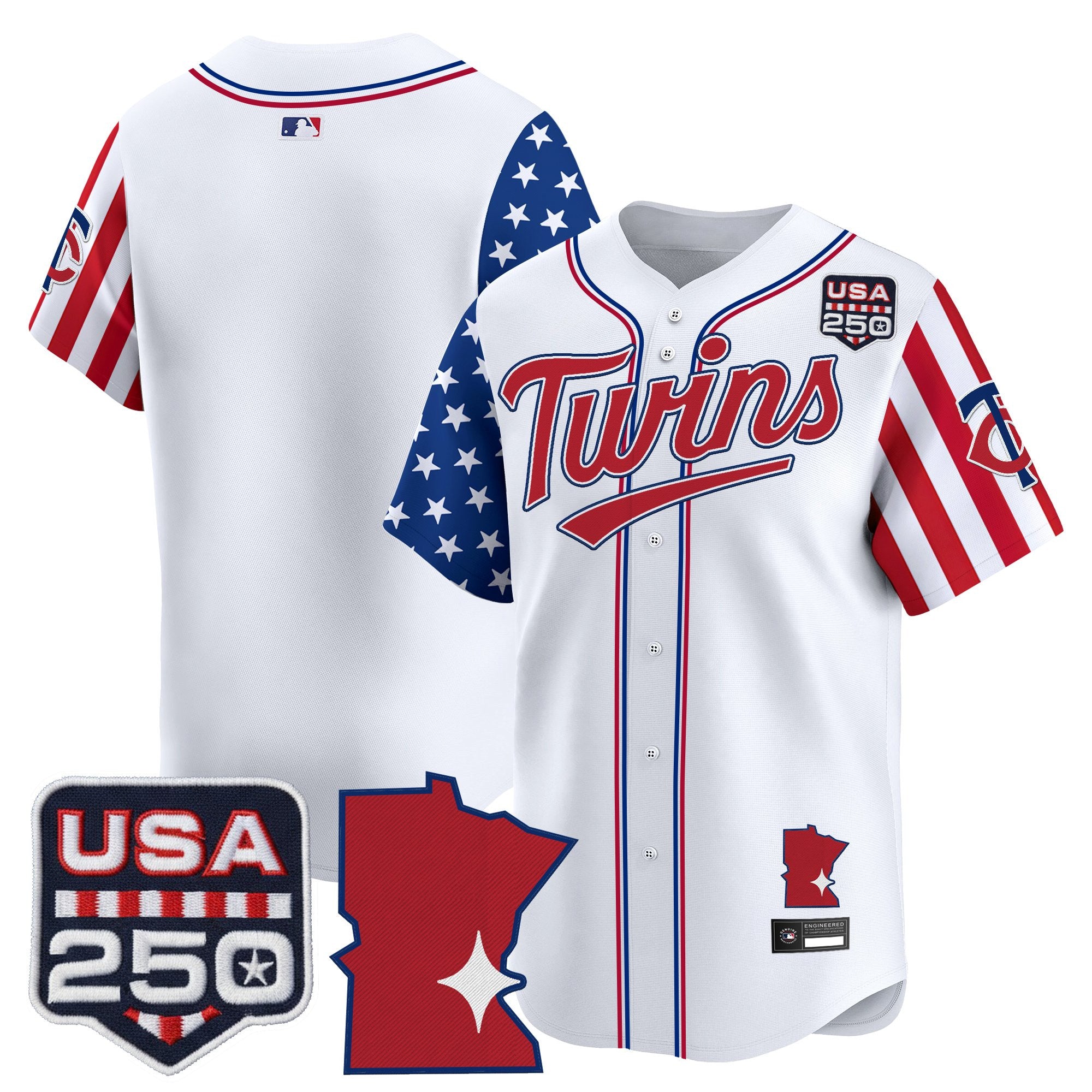 Men's Minnesota Twins "America 250 Edition" Vapor Premier Limited Jersey - All Stitched
