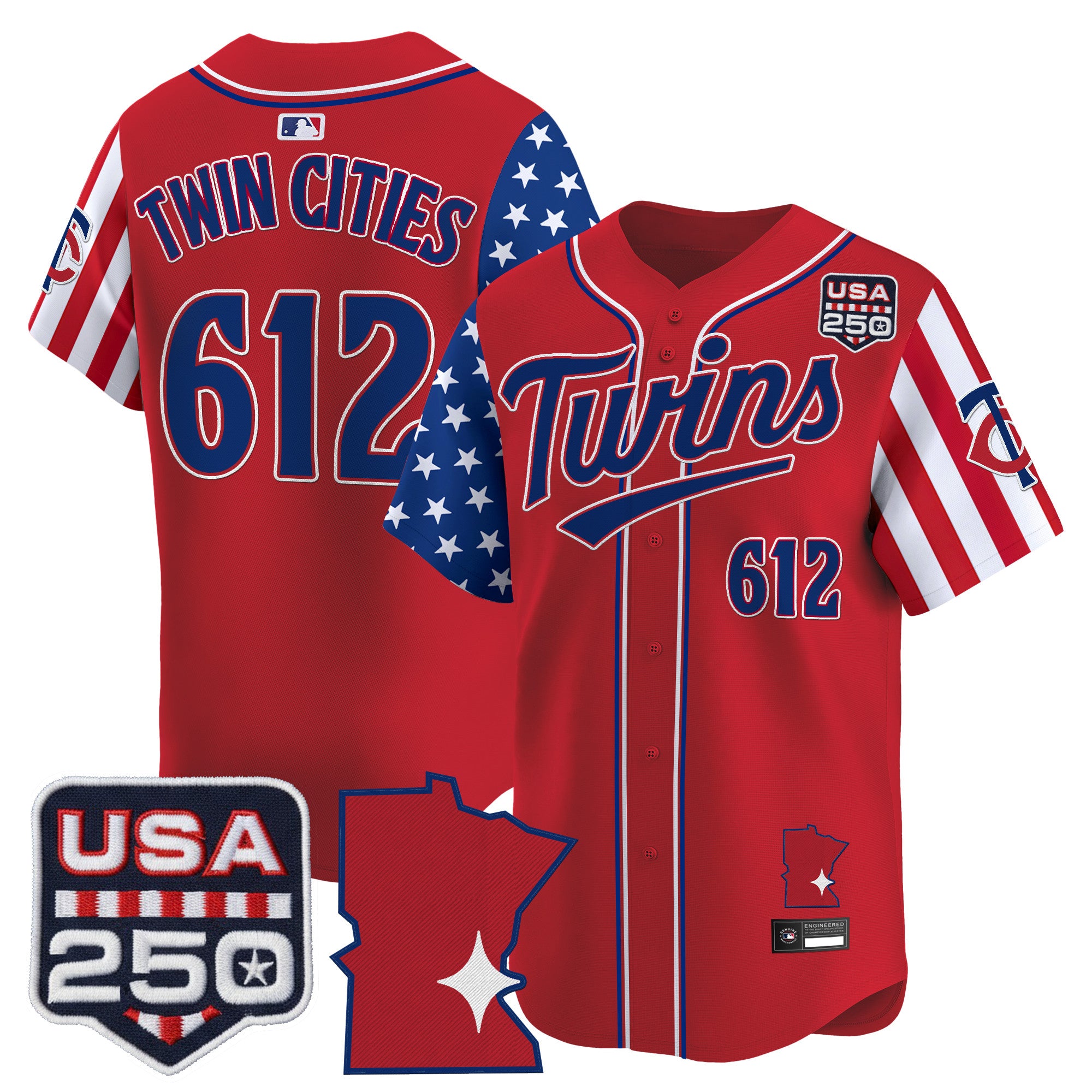 Men's Minnesota Twins "America 250 Edition" Vapor Premier Limited Jersey - All Stitched