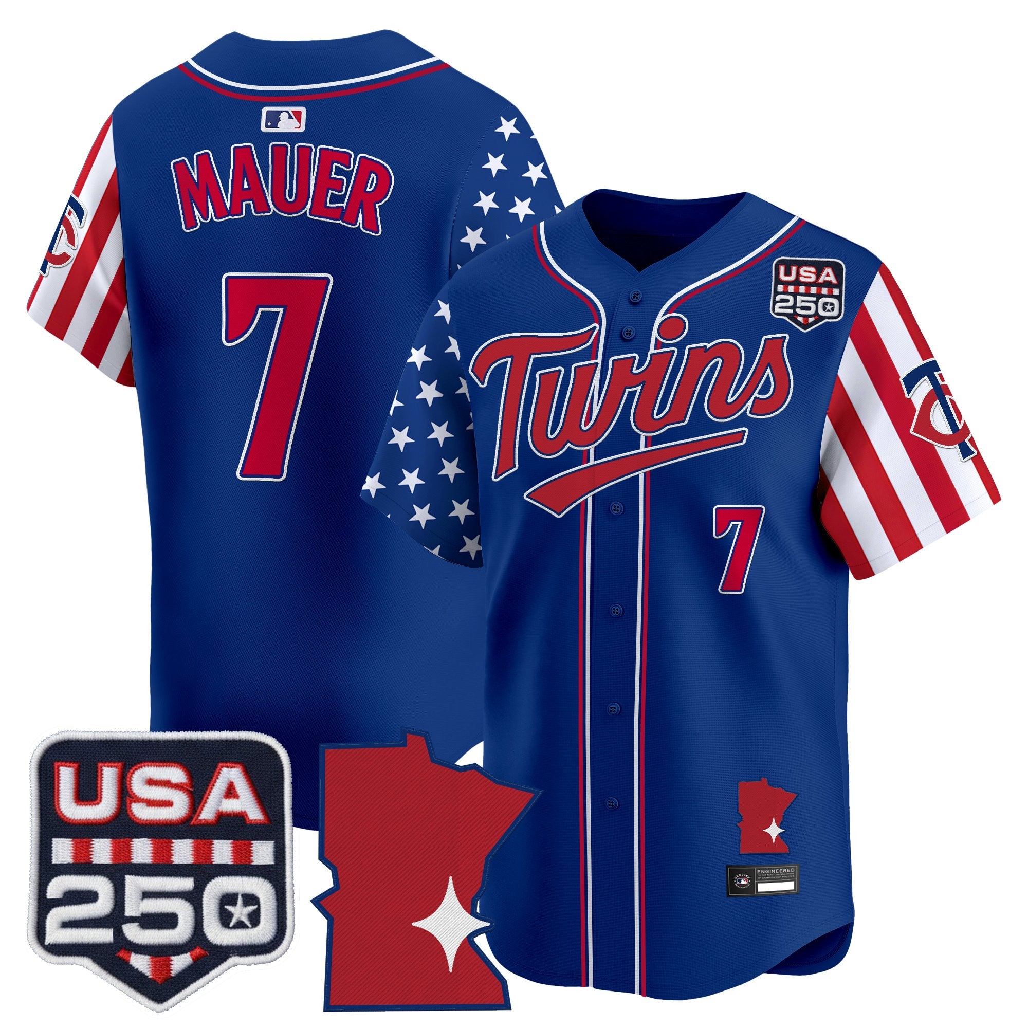 Men's Minnesota Twins "America 250 Edition" Vapor Premier Limited Jersey - All Stitched