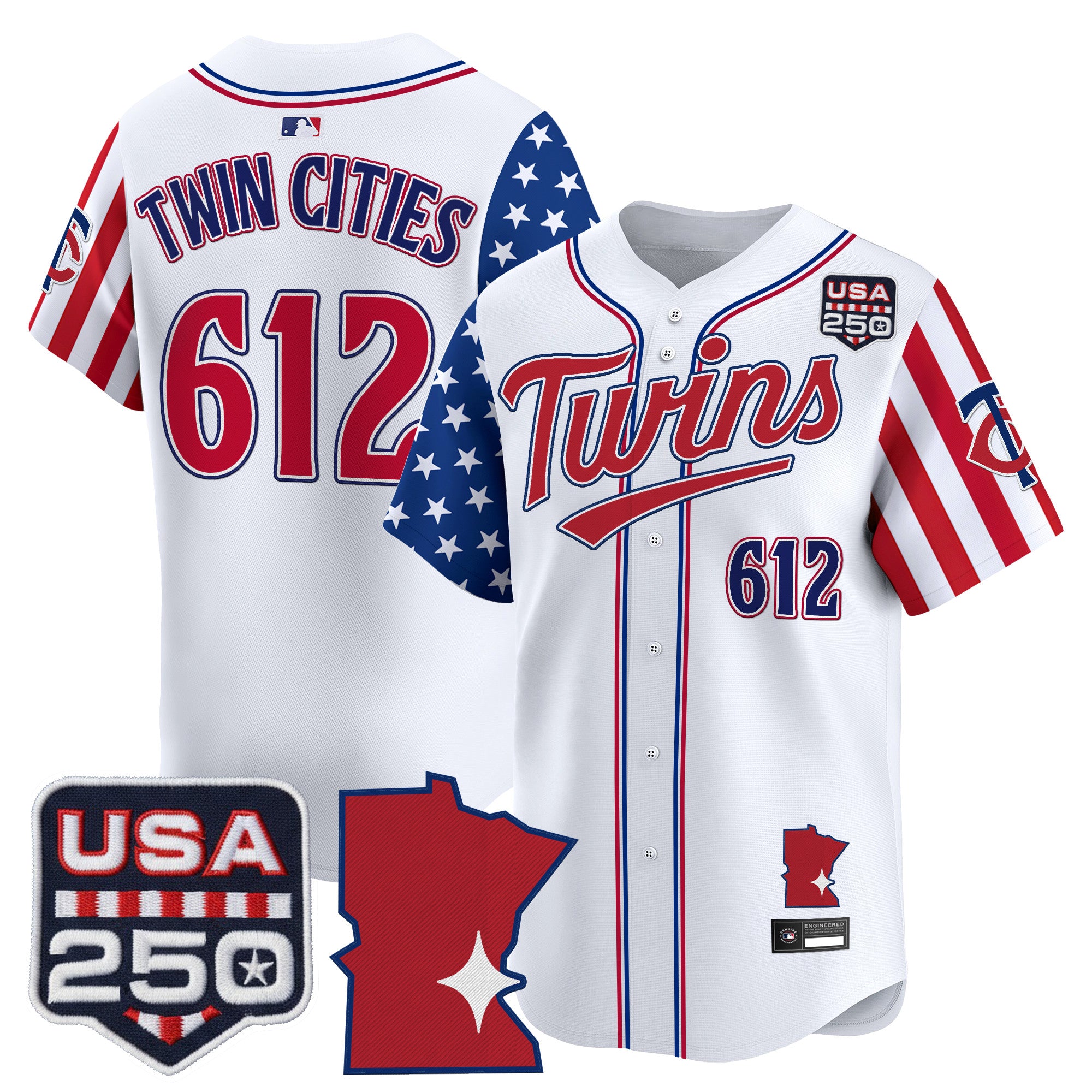Men's Minnesota Twins "America 250 Edition" Vapor Premier Limited Jersey - All Stitched