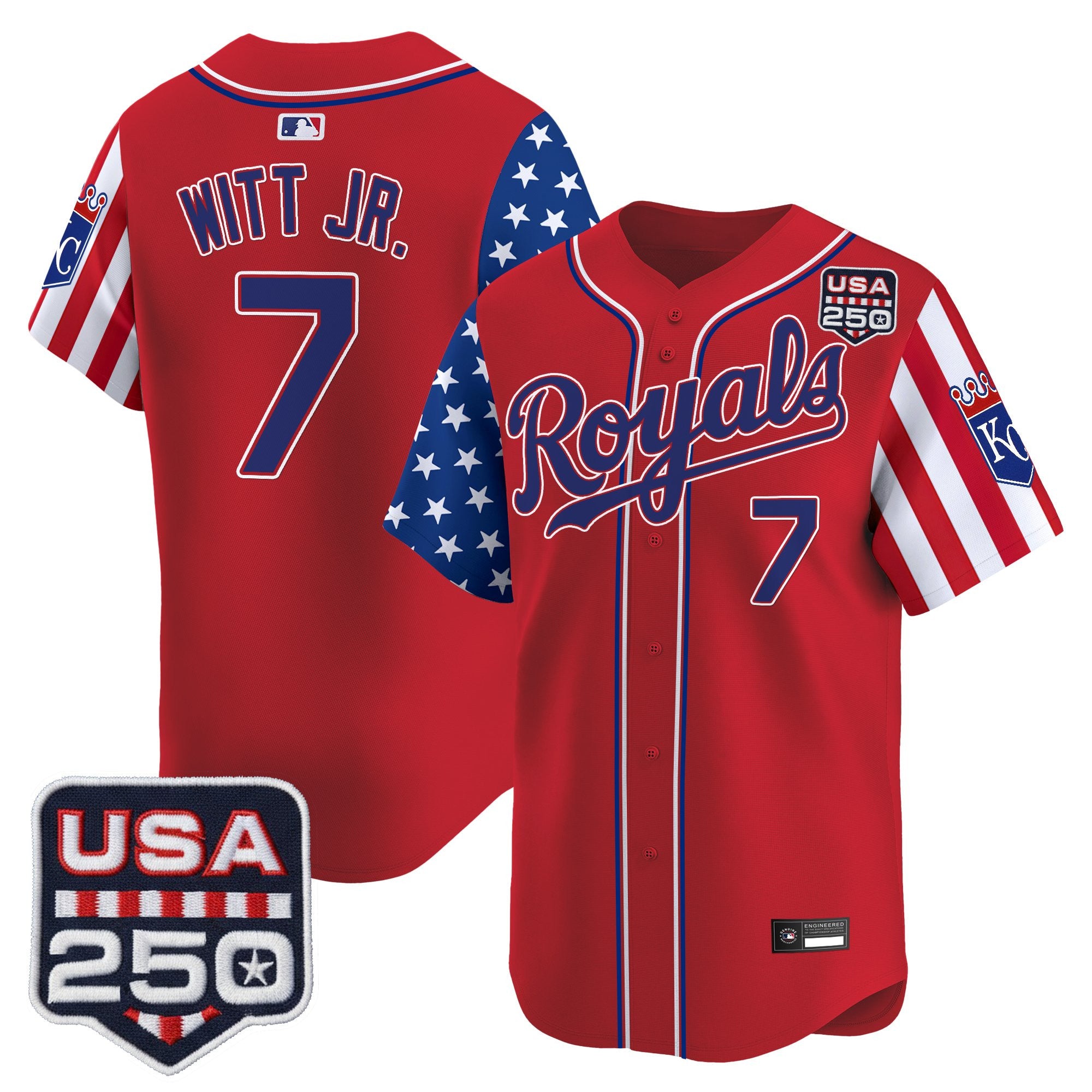 Men's Kansas City Royals "America 250 Edition" Vapor Premier Limited Jersey - All Stitched