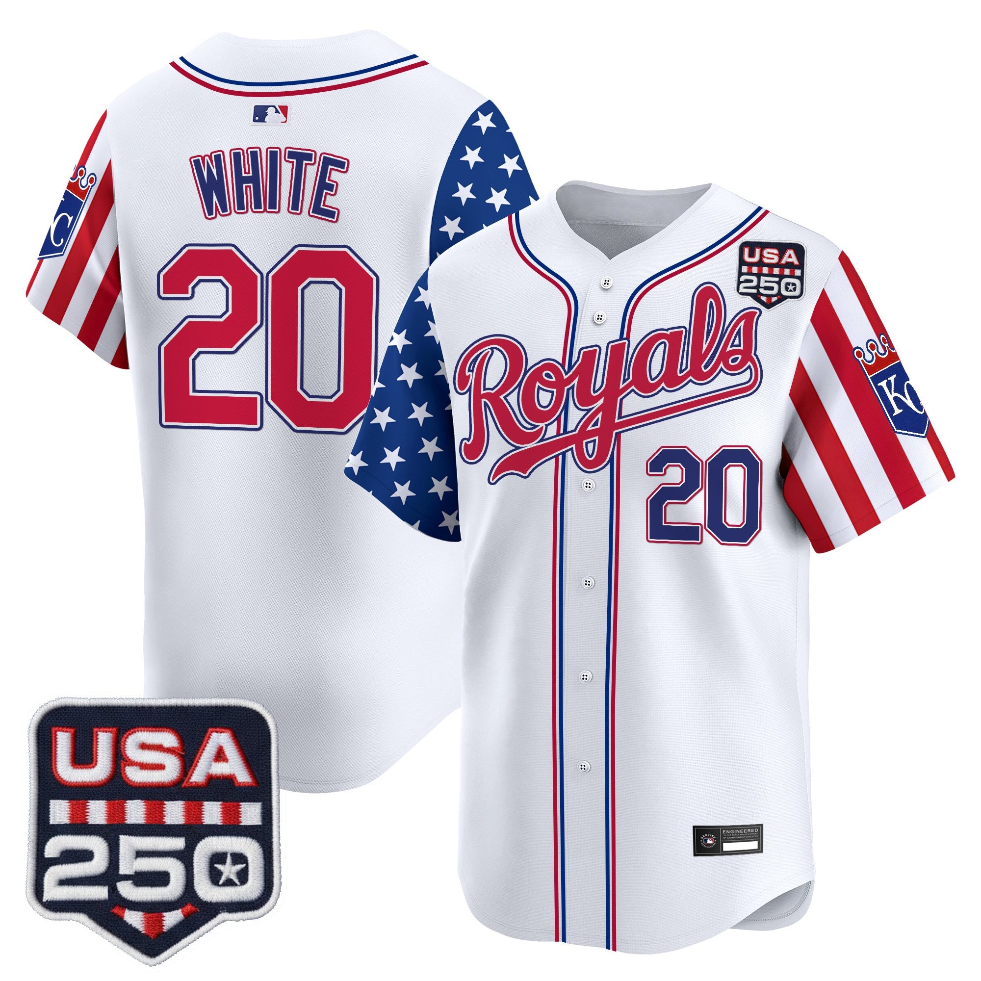 Men's Kansas City Royals "America 250 Edition" Vapor Premier Limited Jersey - All Stitched