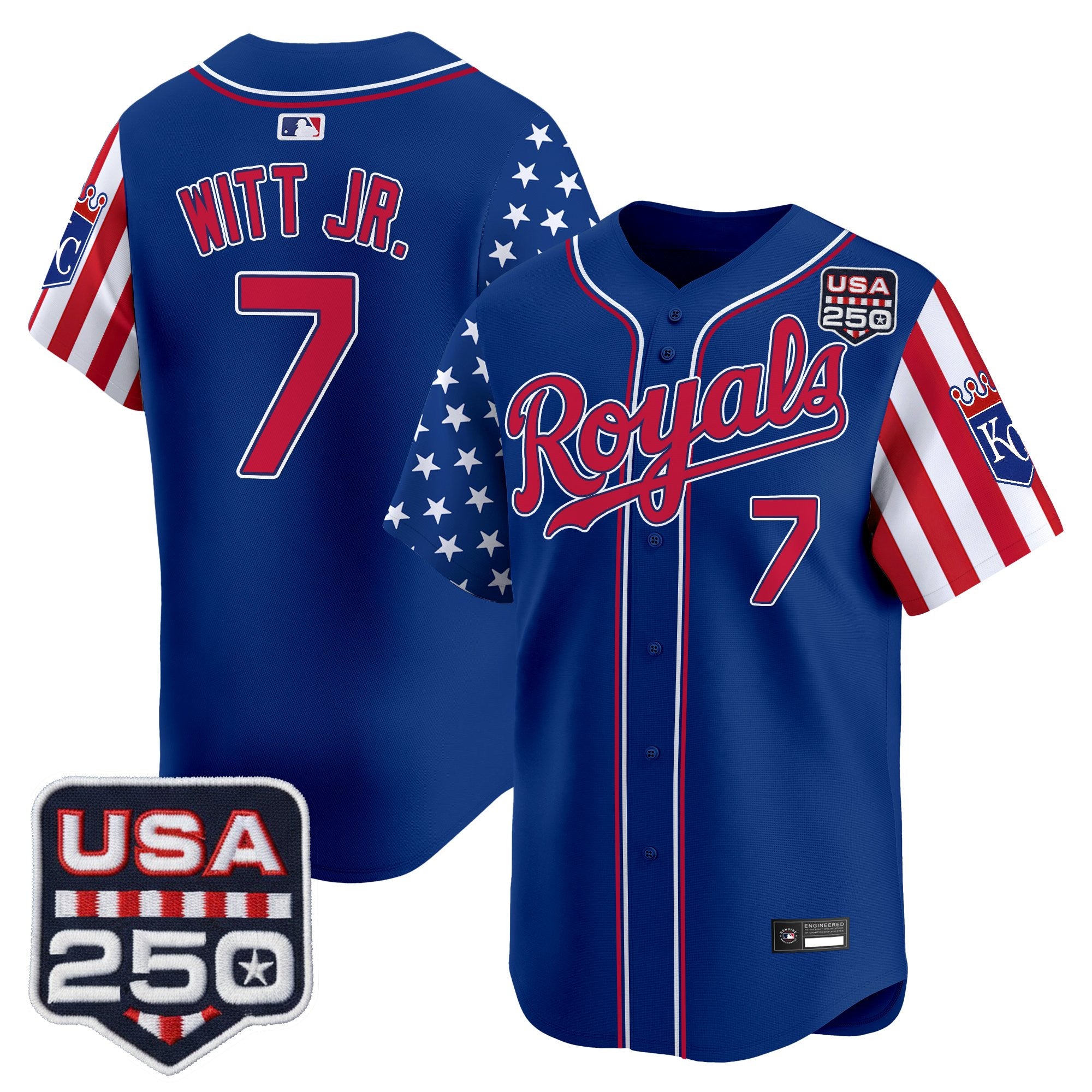 Men's Kansas City Royals "America 250 Edition" Vapor Premier Limited Jersey - All Stitched