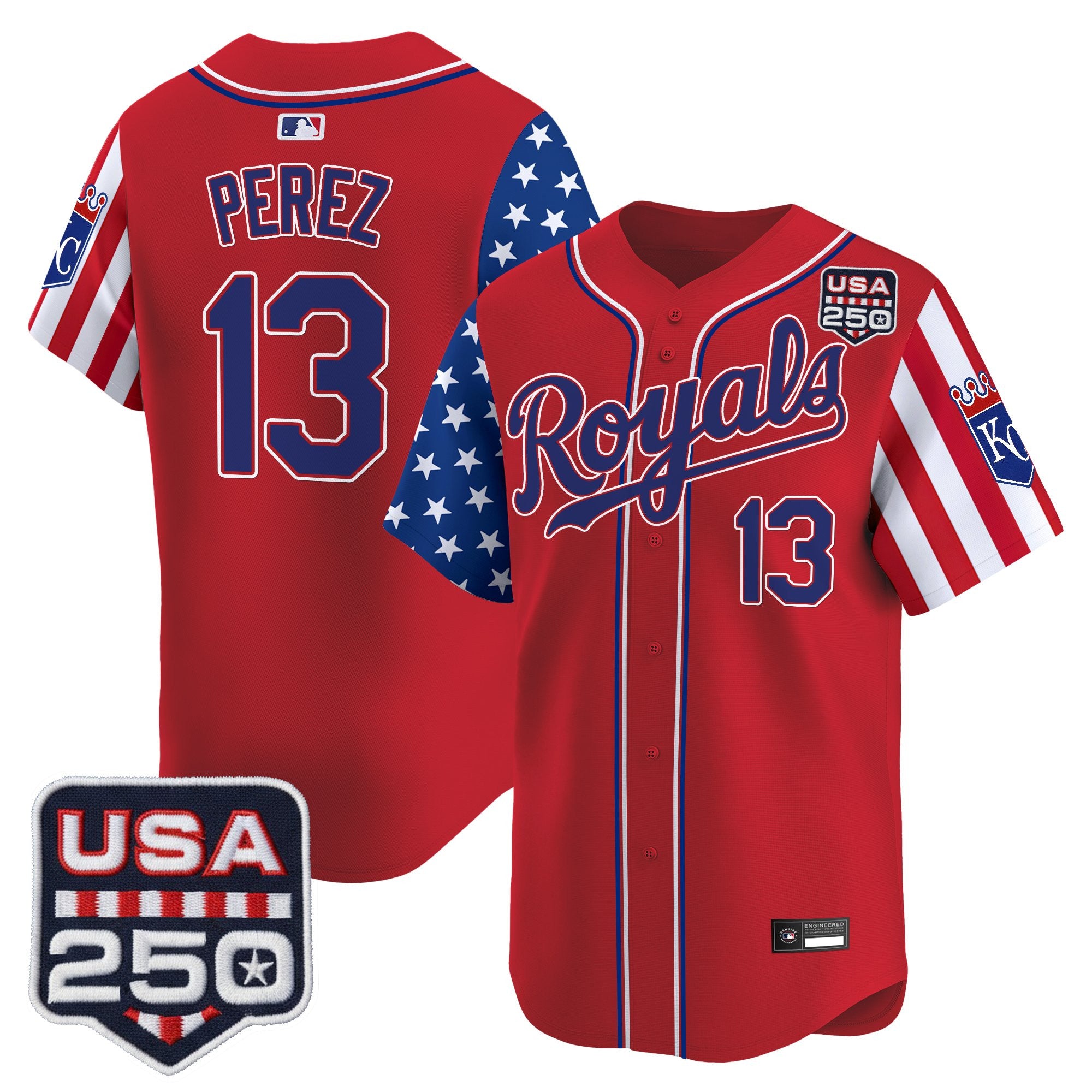 Men's Kansas City Royals "America 250 Edition" Vapor Premier Limited Jersey - All Stitched