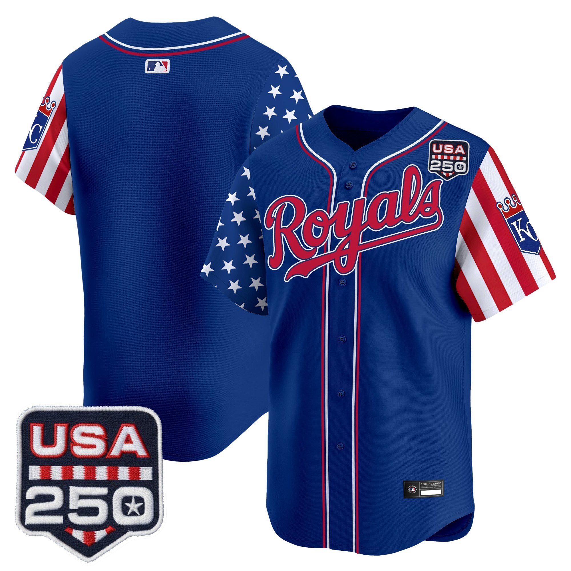 Men's Kansas City Royals "America 250 Edition" Vapor Premier Limited Jersey - All Stitched