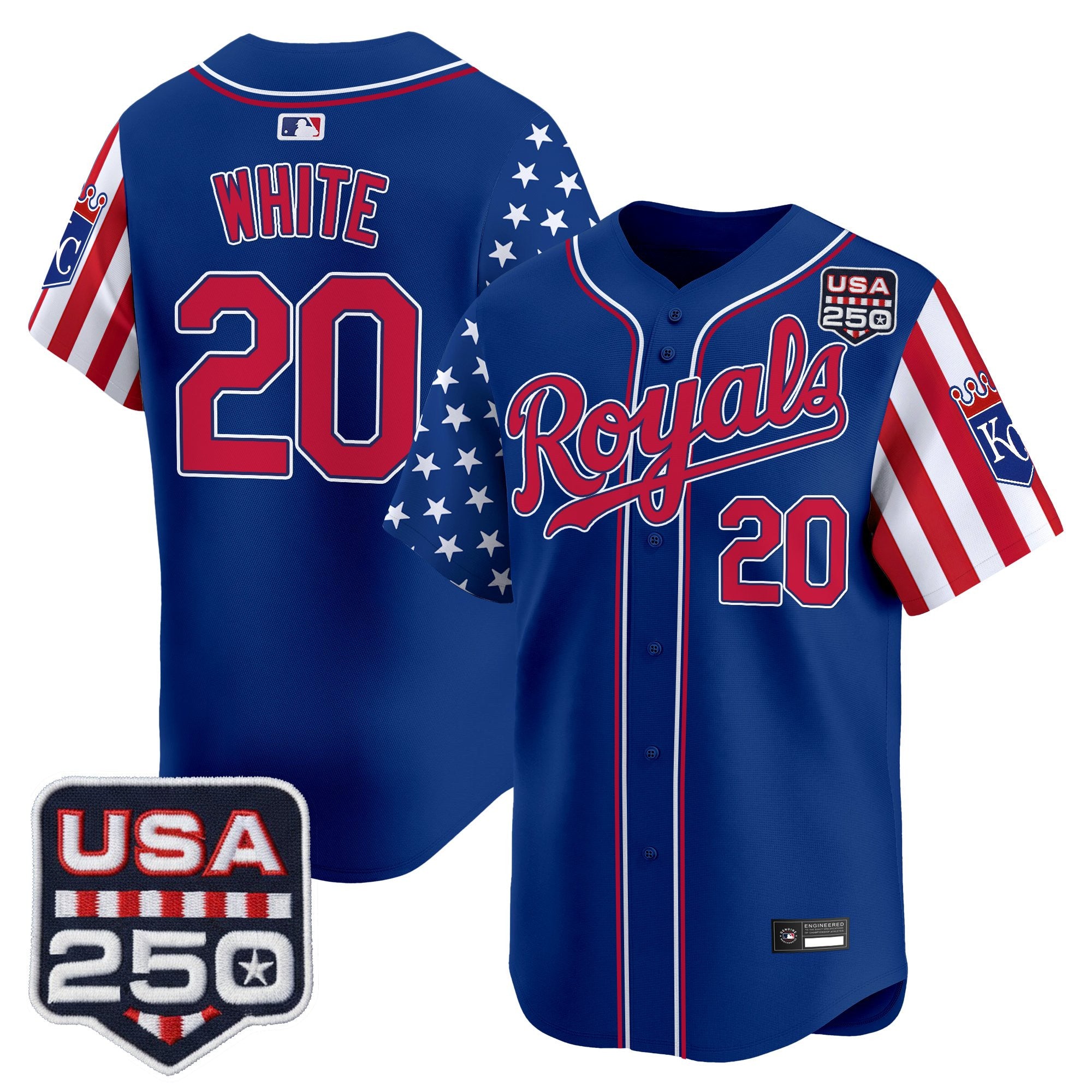 Men's Kansas City Royals "America 250 Edition" Vapor Premier Limited Jersey - All Stitched