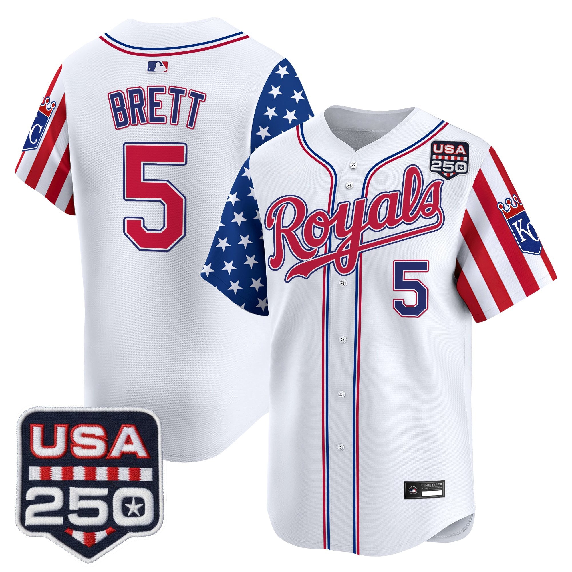 Men's Kansas City Royals "America 250 Edition" Vapor Premier Limited Jersey - All Stitched