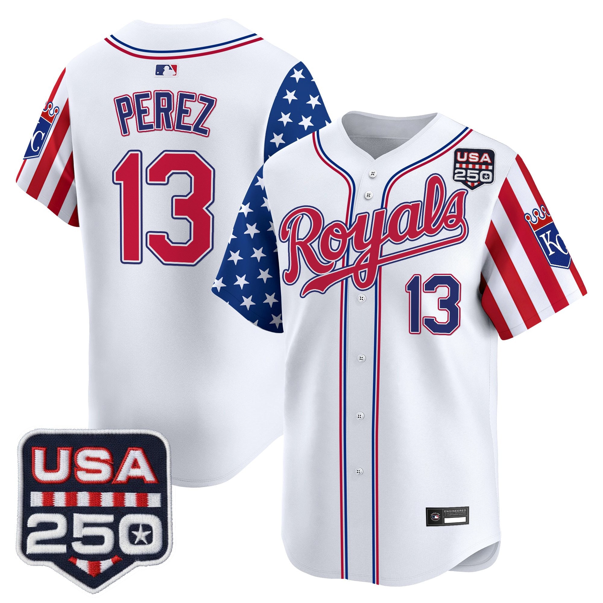 Men's Kansas City Royals "America 250 Edition" Vapor Premier Limited Jersey - All Stitched