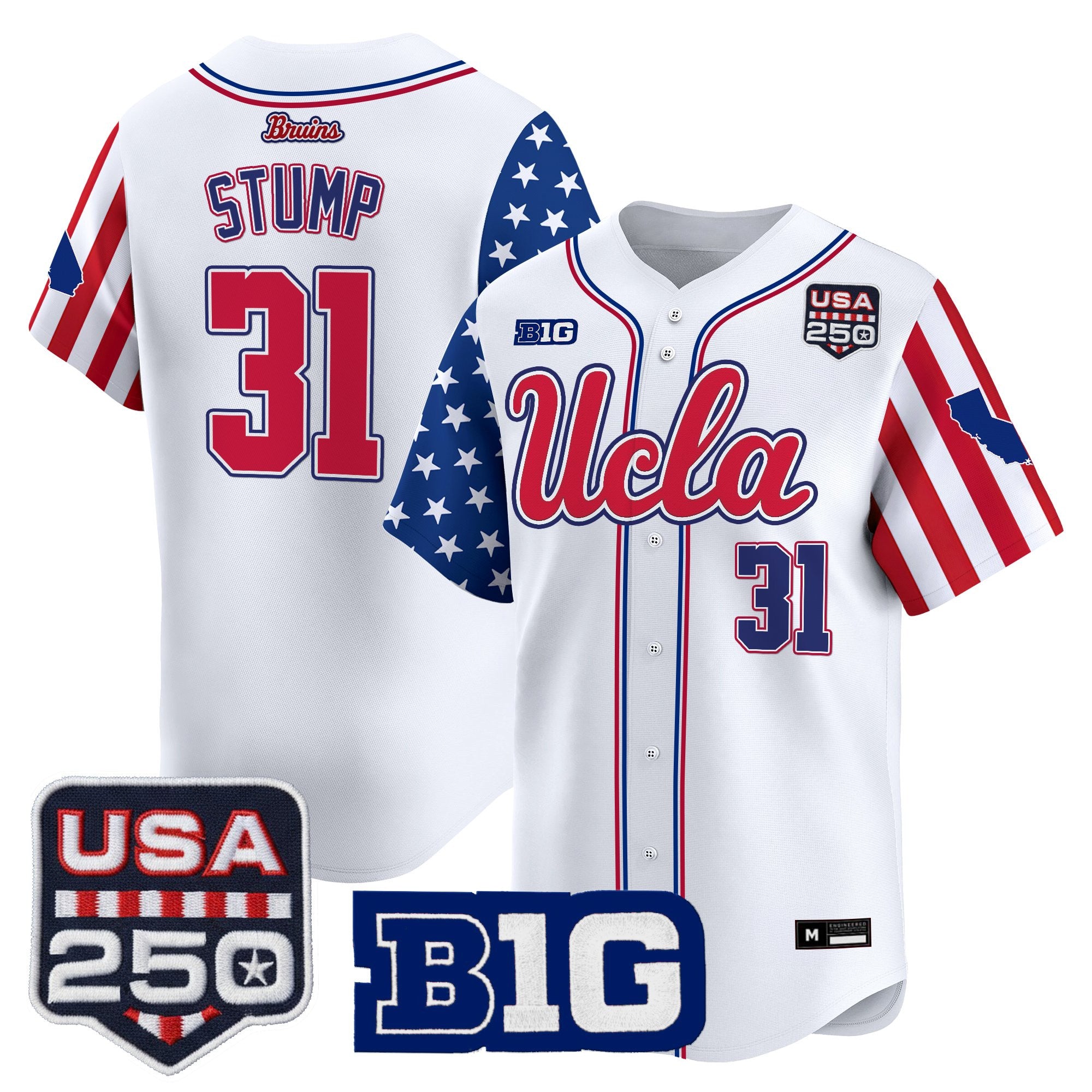 Men's UCLA Bruins "America 250 Edition" Vapor Premier Limited Jersey - All Stitched