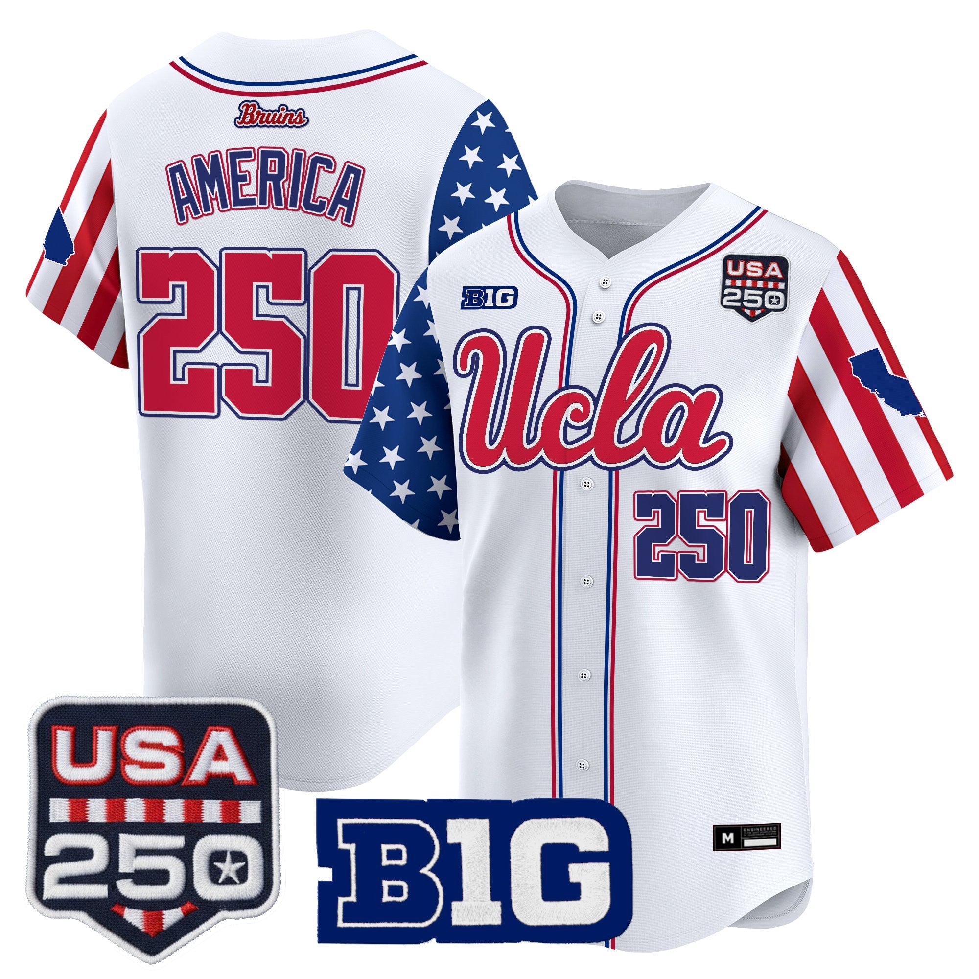 Men's UCLA Bruins "America 250 Edition" Vapor Premier Limited Jersey - All Stitched