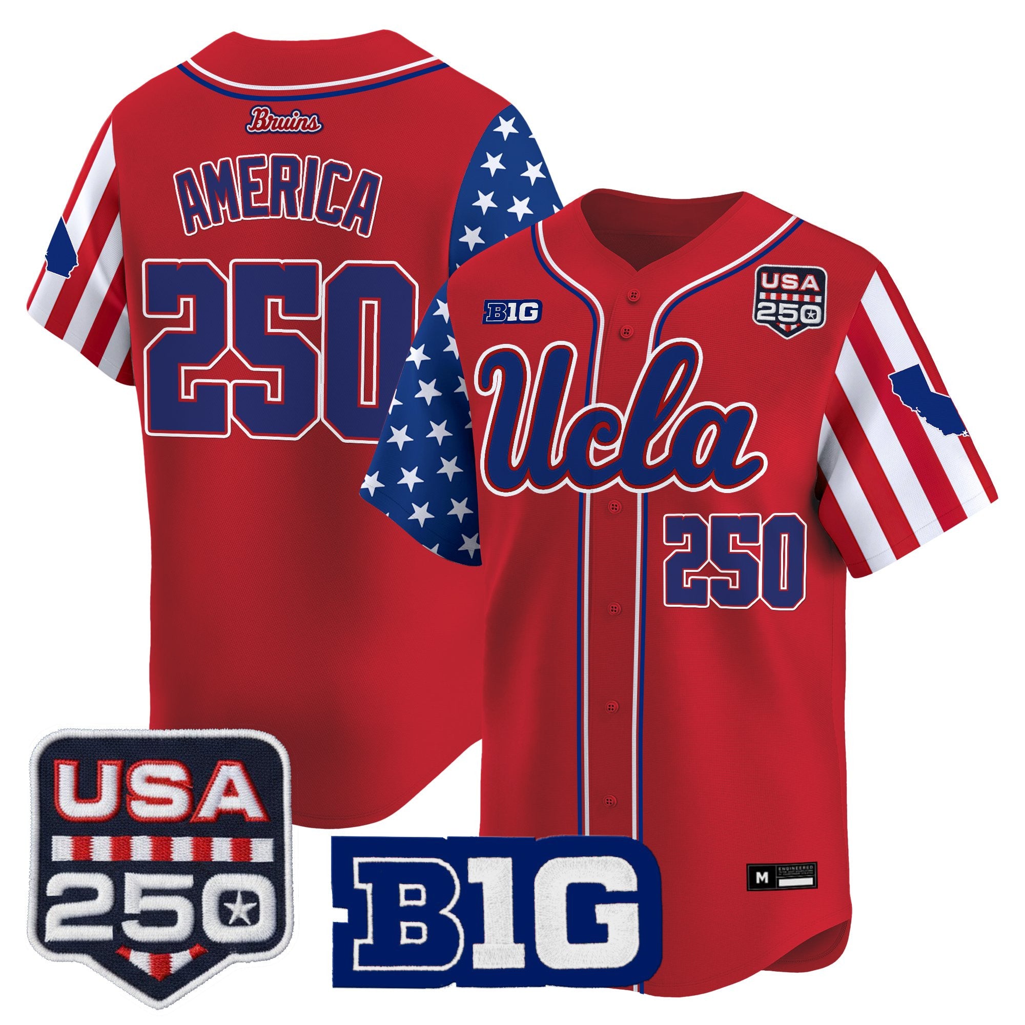 Men's UCLA Bruins "America 250 Edition" Vapor Premier Limited Jersey - All Stitched