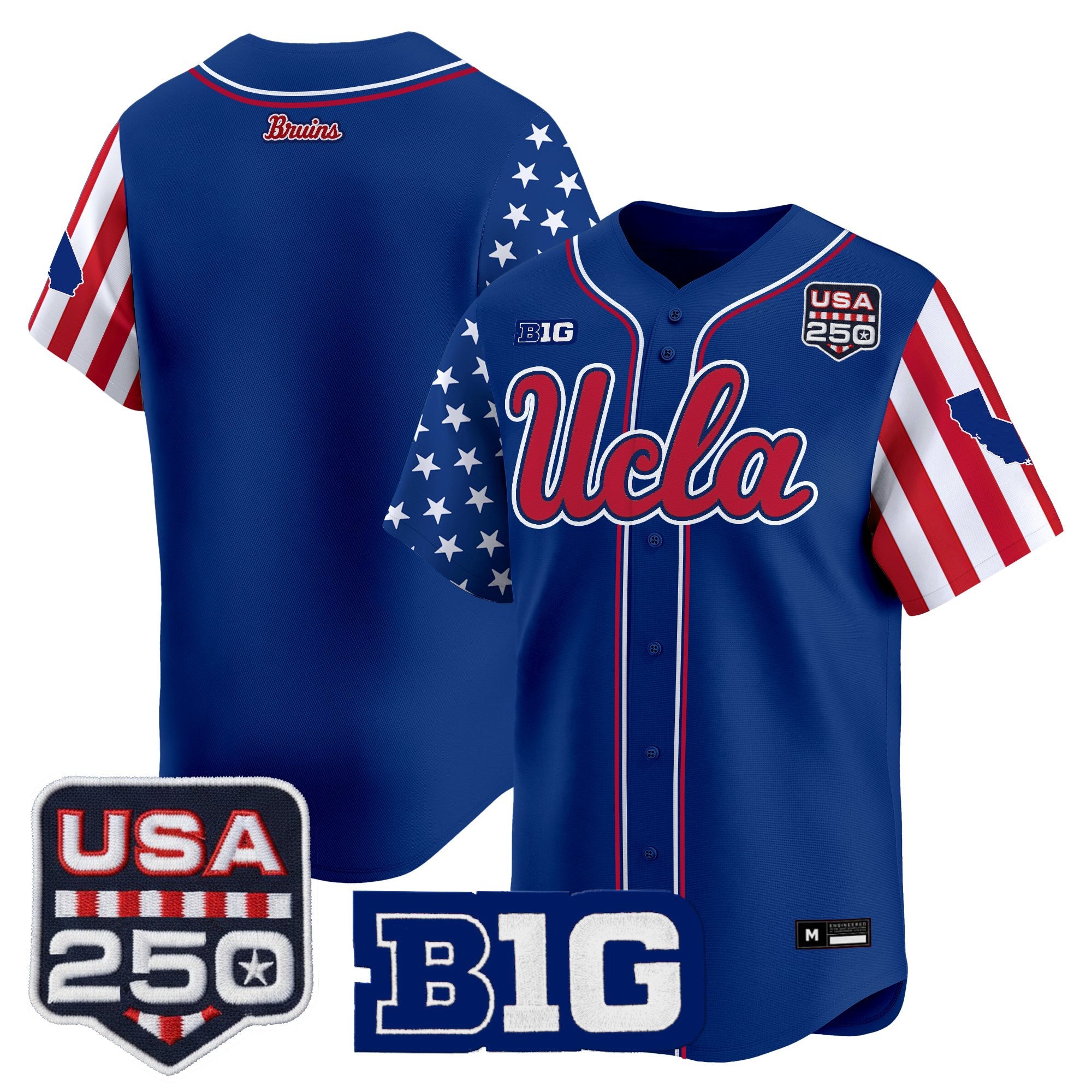 Men's UCLA Bruins "America 250 Edition" Vapor Premier Limited Jersey - All Stitched