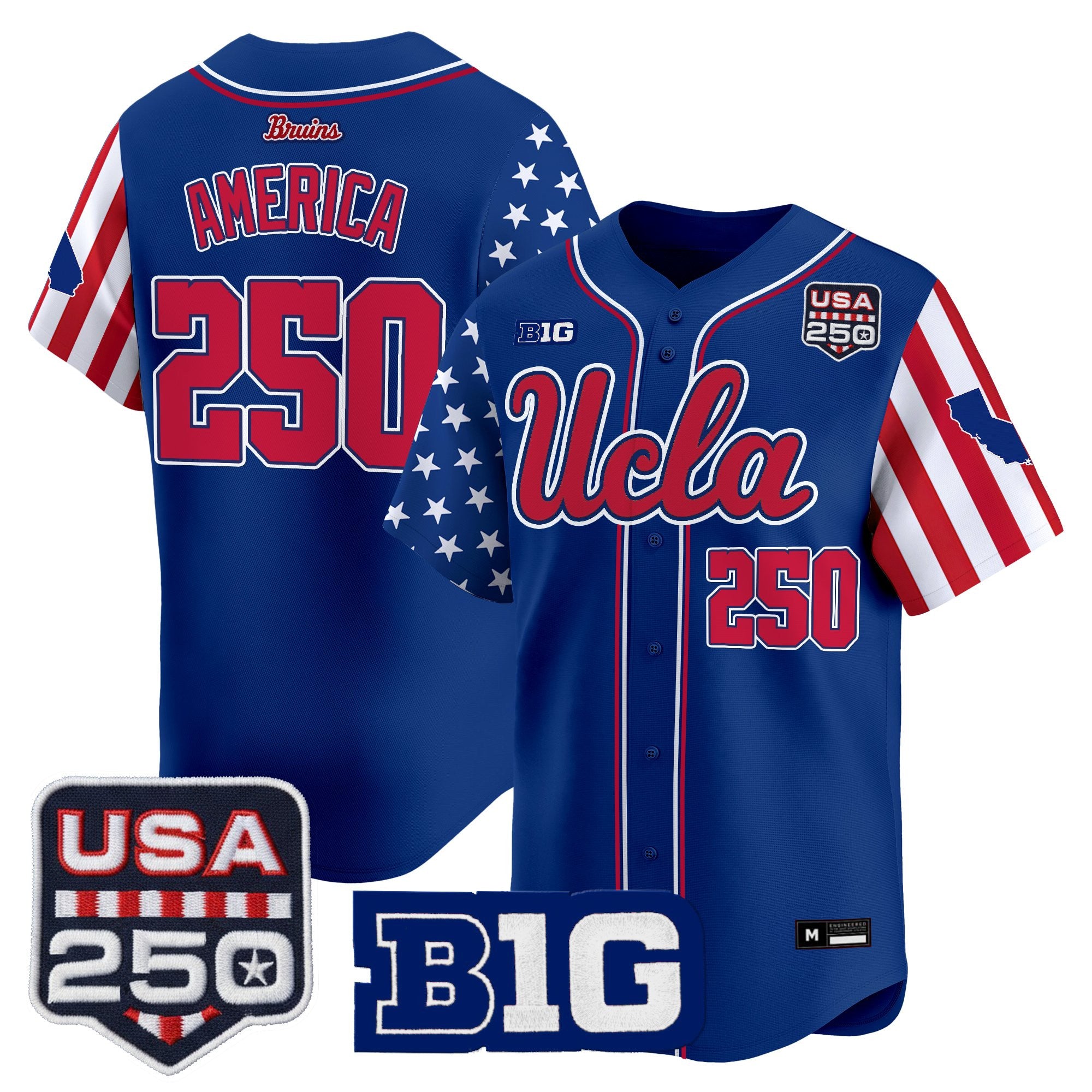 Men's UCLA Bruins "America 250 Edition" Vapor Premier Limited Jersey - All Stitched