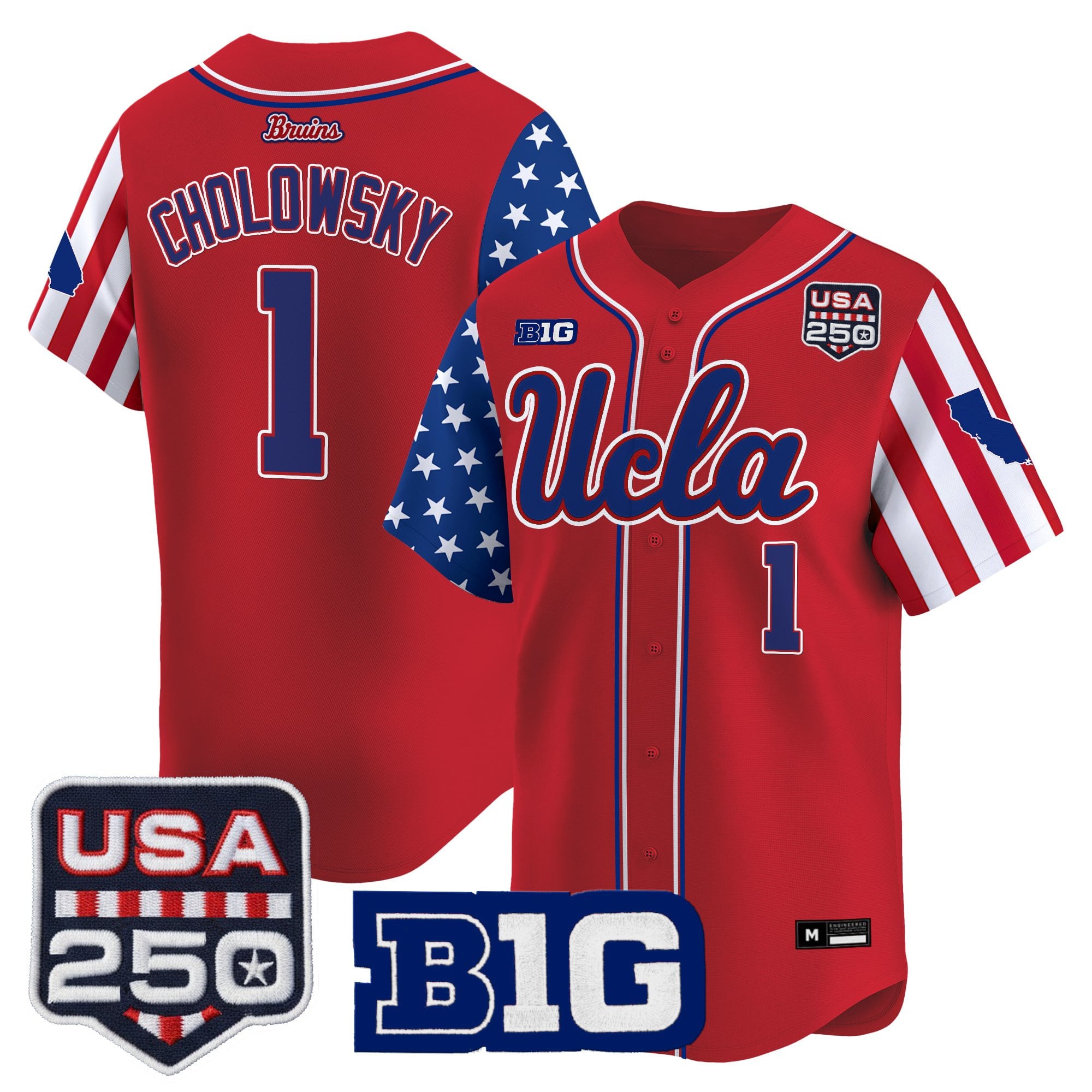 Men's UCLA Bruins "America 250 Edition" Vapor Premier Limited Jersey - All Stitched