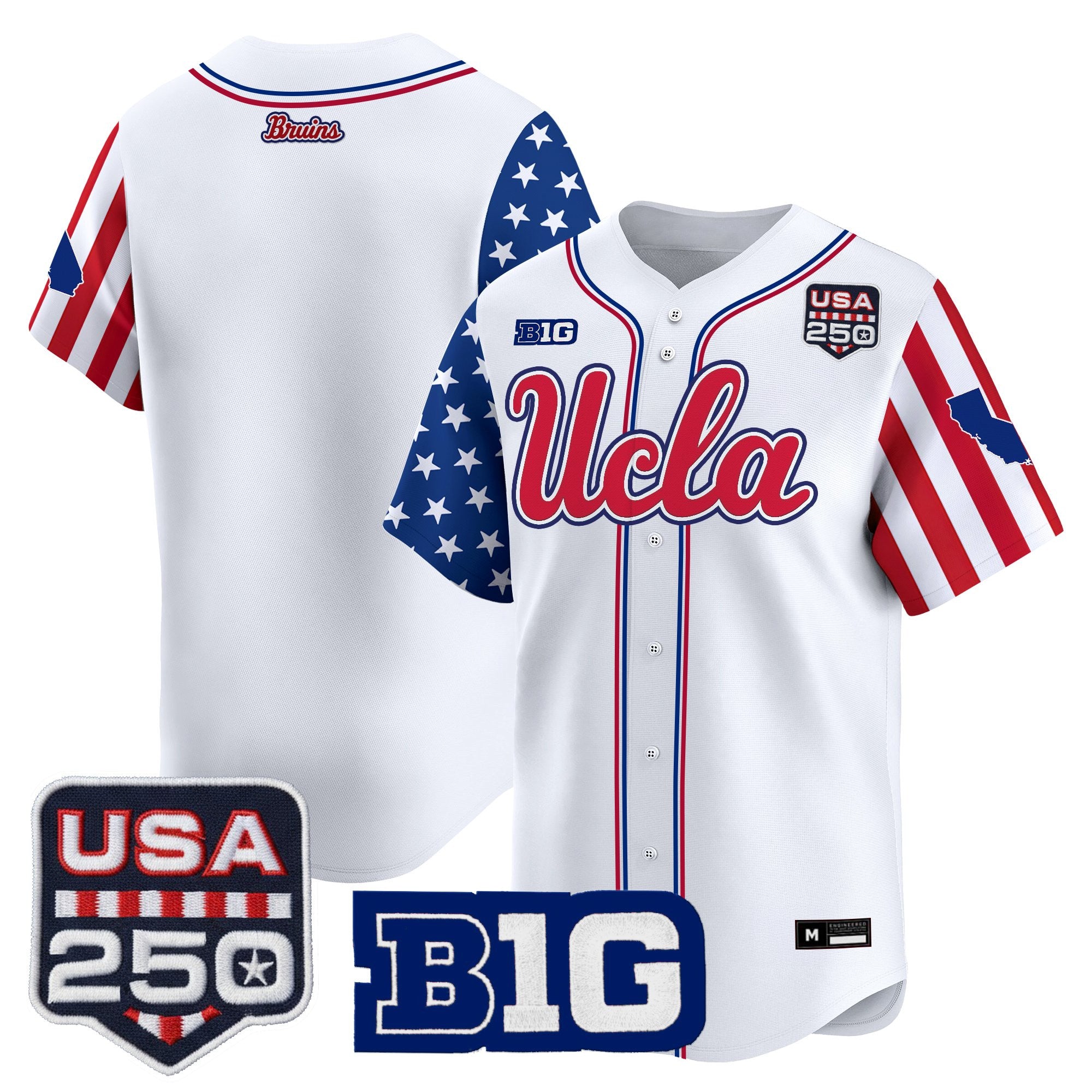 Men's UCLA Bruins "America 250 Edition" Vapor Premier Limited Jersey - All Stitched