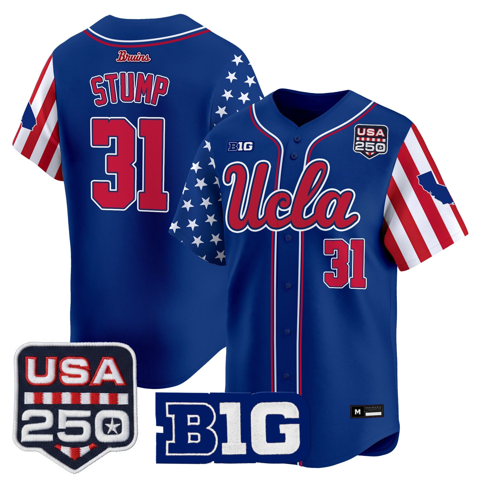 Men's UCLA Bruins "America 250 Edition" Vapor Premier Limited Jersey - All Stitched