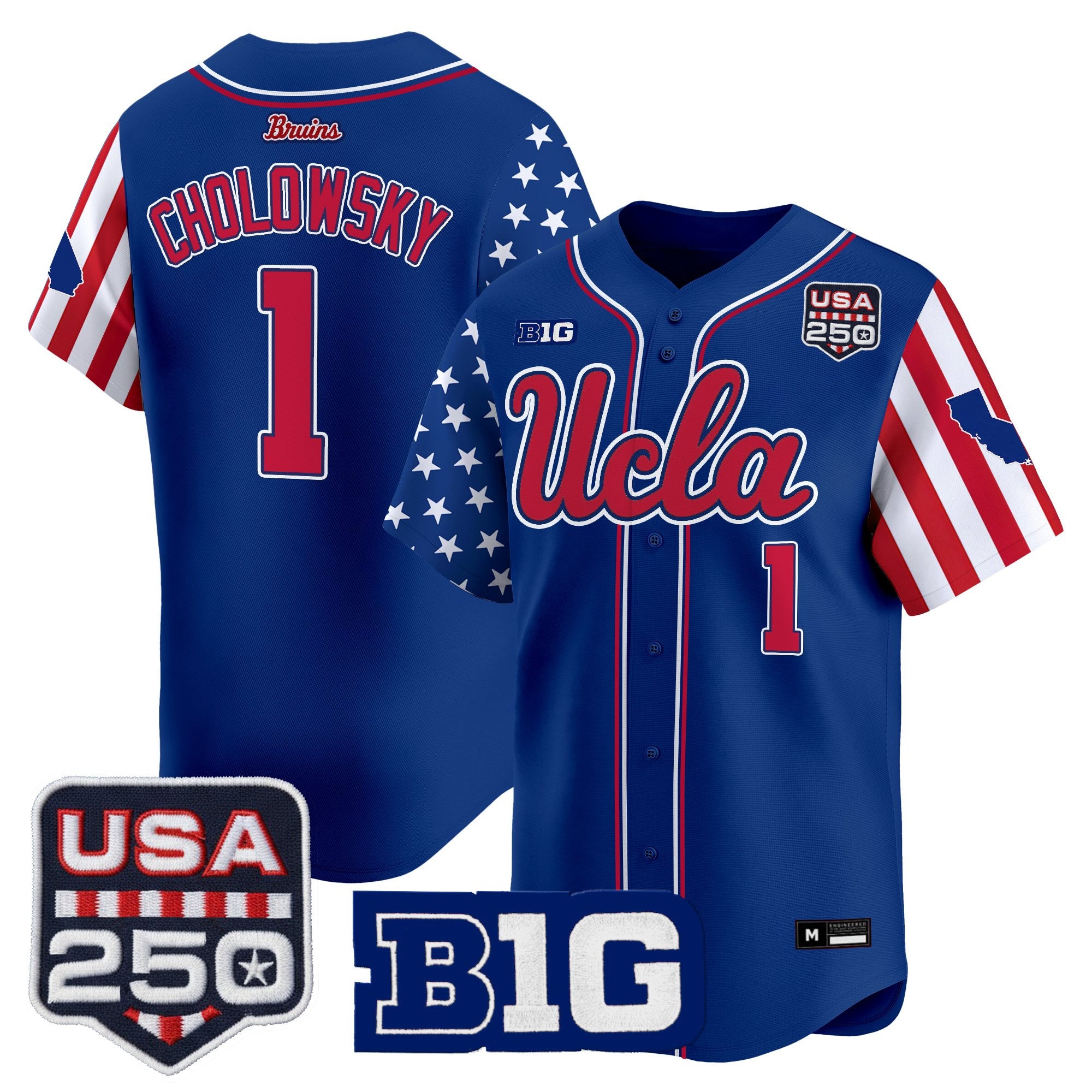 Men's UCLA Bruins "America 250 Edition" Vapor Premier Limited Jersey - All Stitched