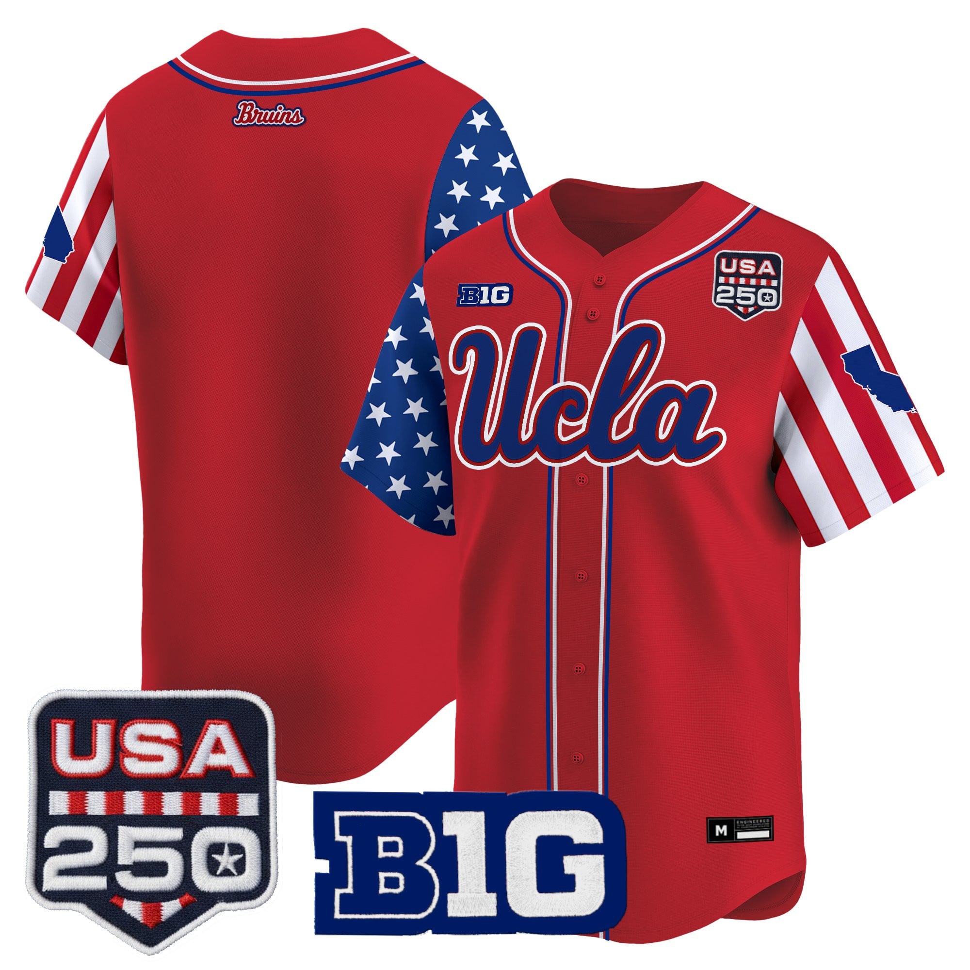 Men's UCLA Bruins "America 250 Edition" Vapor Premier Limited Jersey - All Stitched