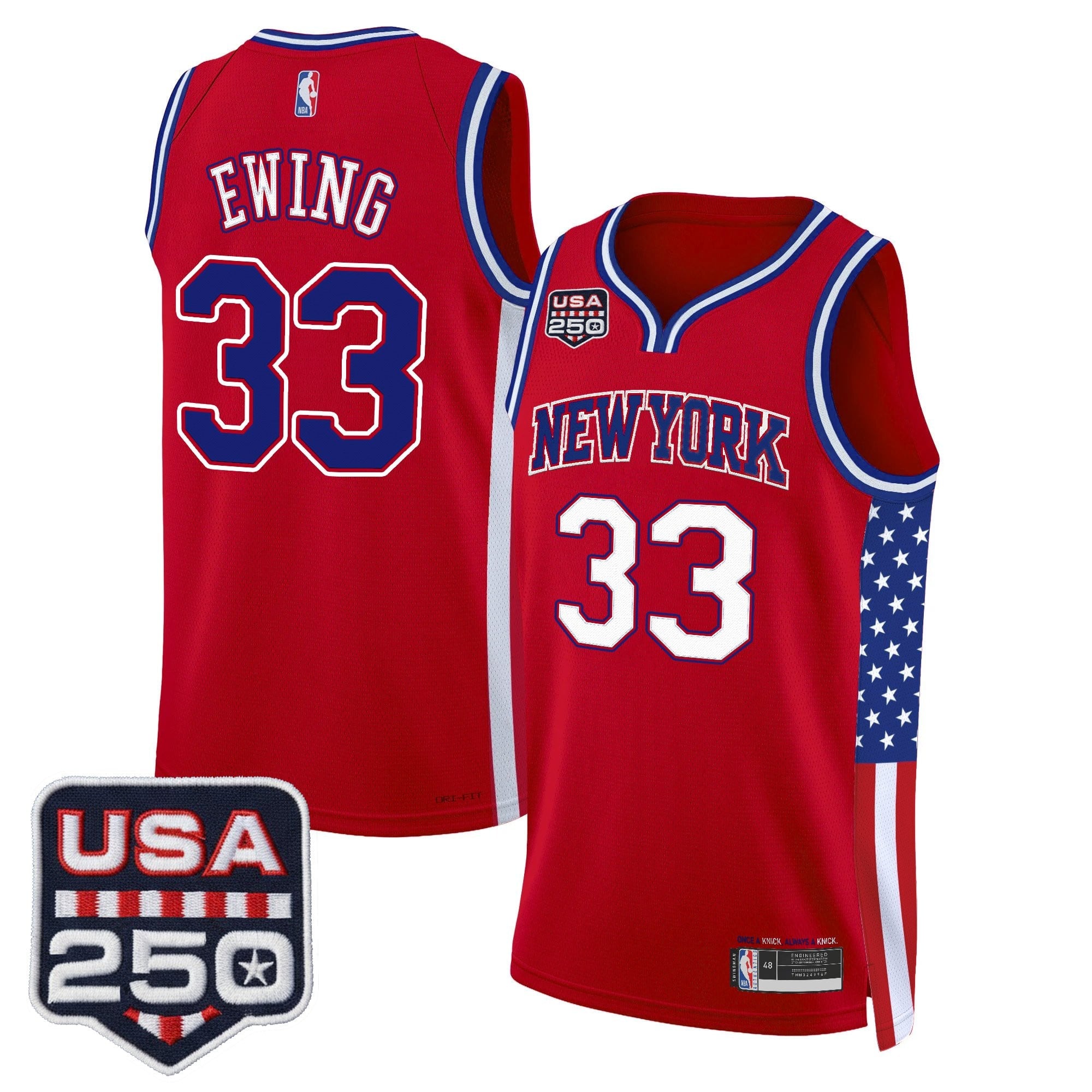 Men's New York Knicks "America 250 Edition" Swingman Jersey - All Stitched