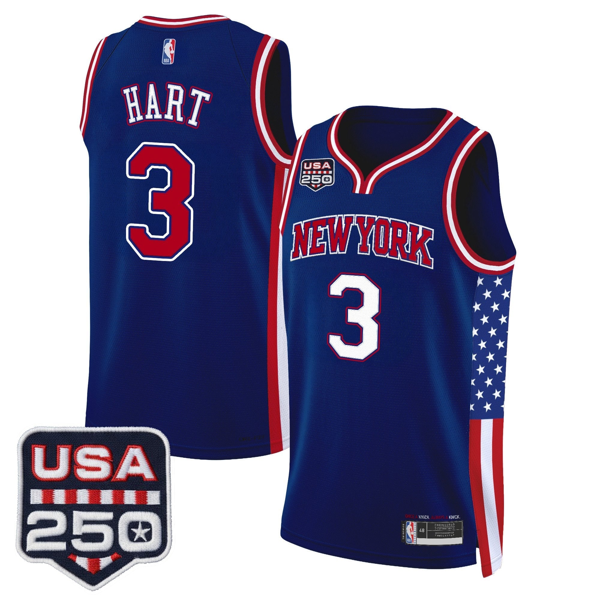 Men's New York Knicks "America 250 Edition" Swingman Jersey - All Stitched