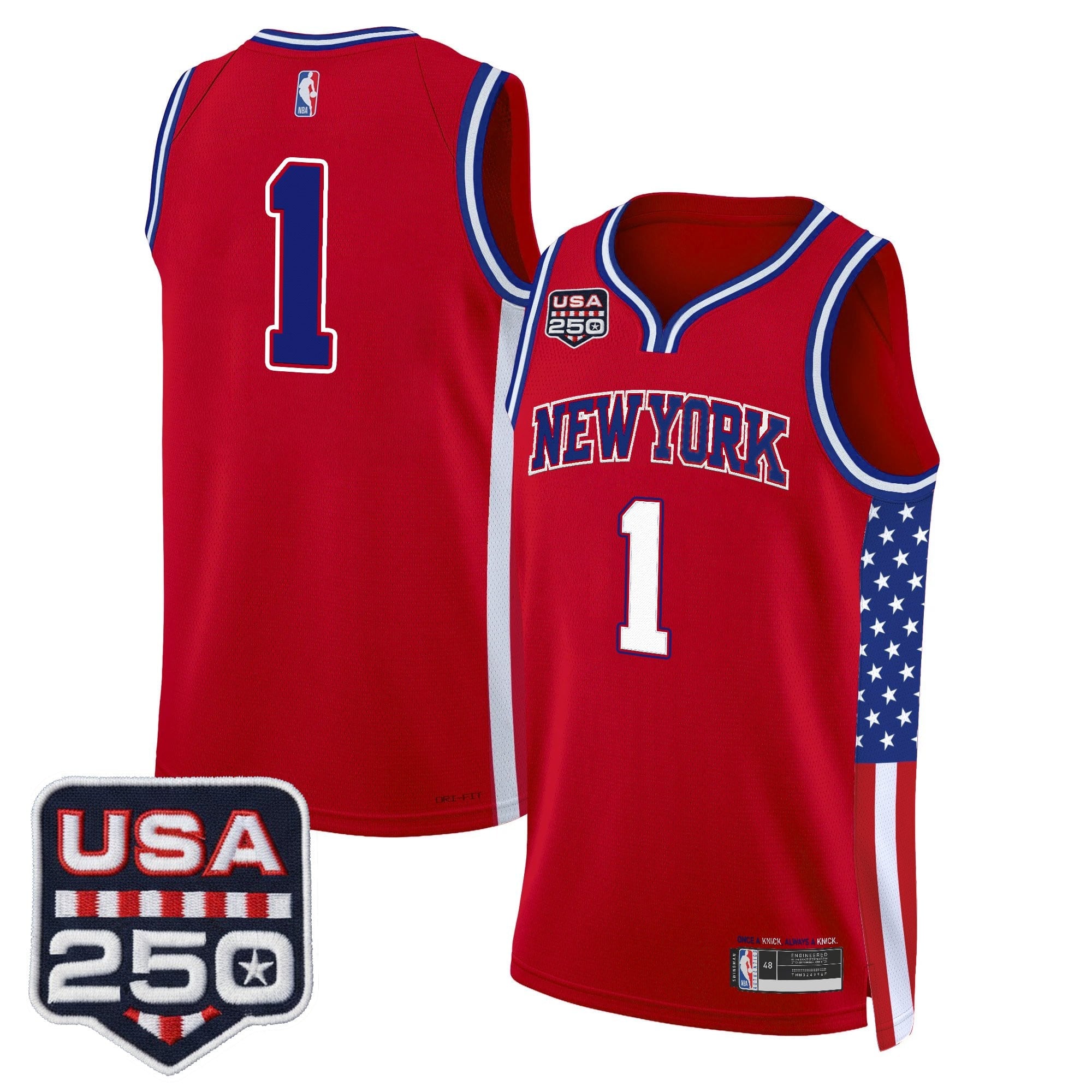 Men's New York Knicks "America 250 Edition" Swingman Jersey - All Stitched