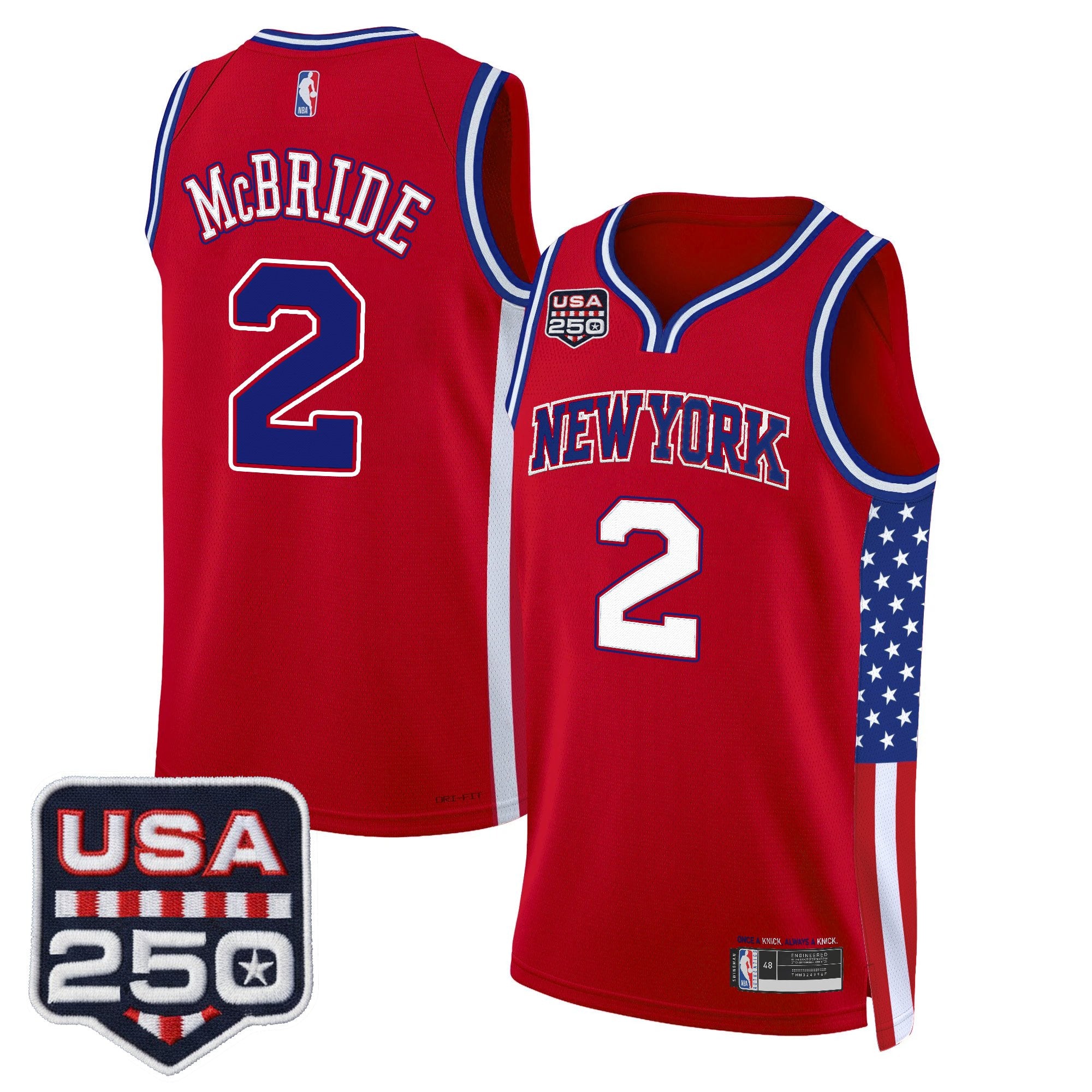 Men's New York Knicks "America 250 Edition" Swingman Jersey - All Stitched