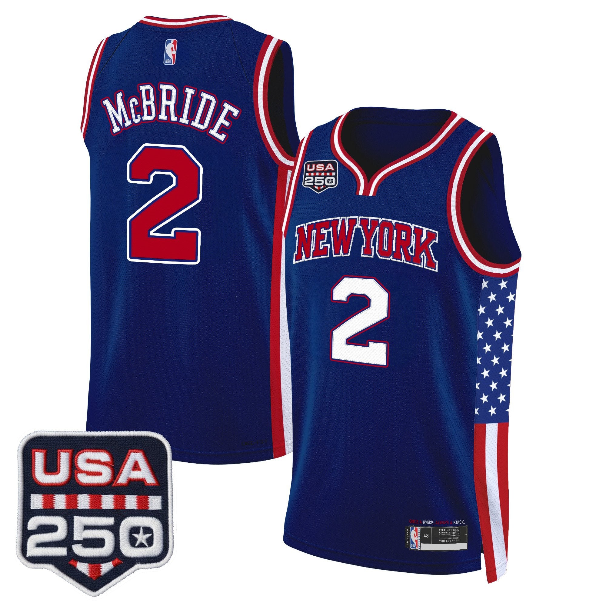 Men's New York Knicks "America 250 Edition" Swingman Jersey - All Stitched
