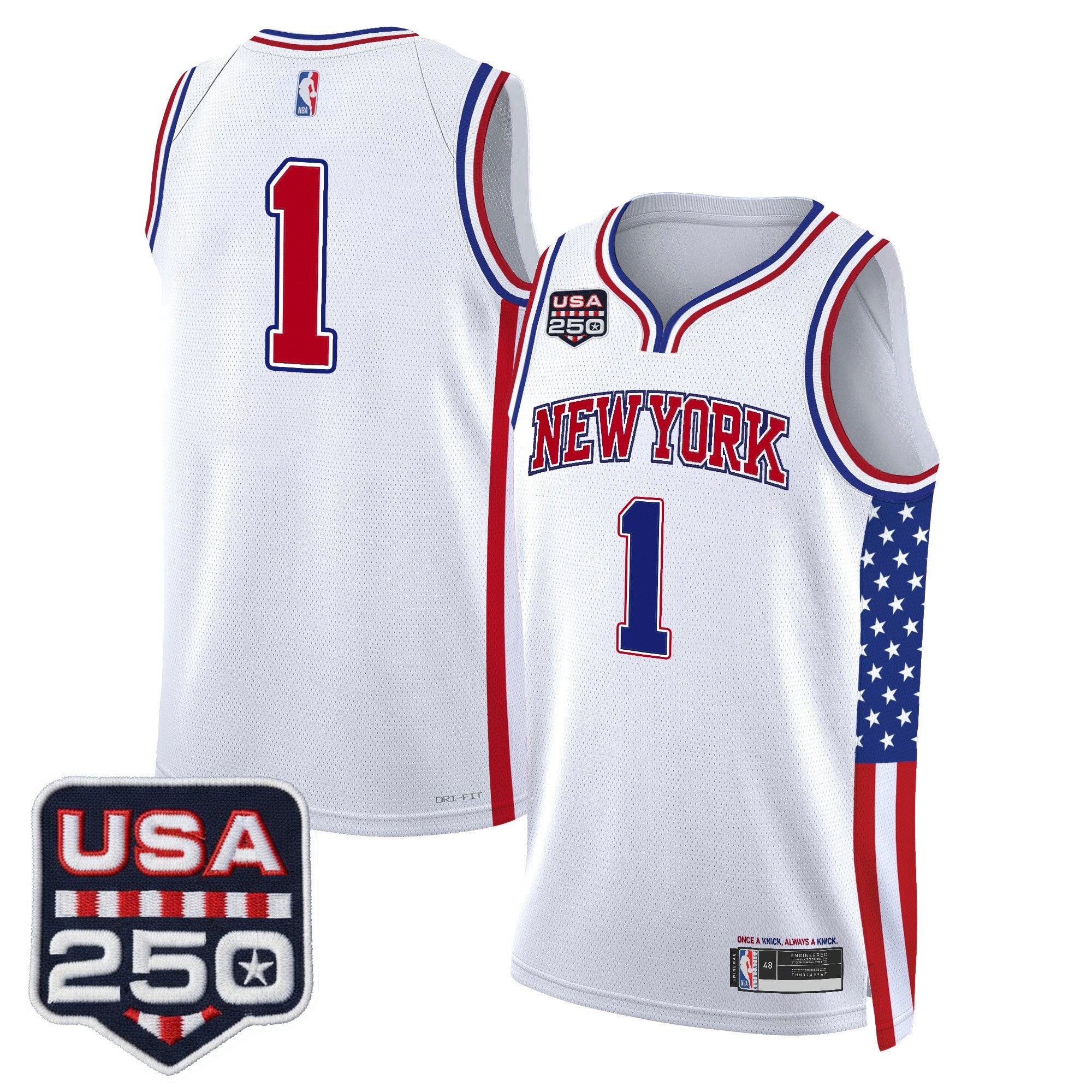 Men's New York Knicks "America 250 Edition" Swingman Jersey - All Stitched