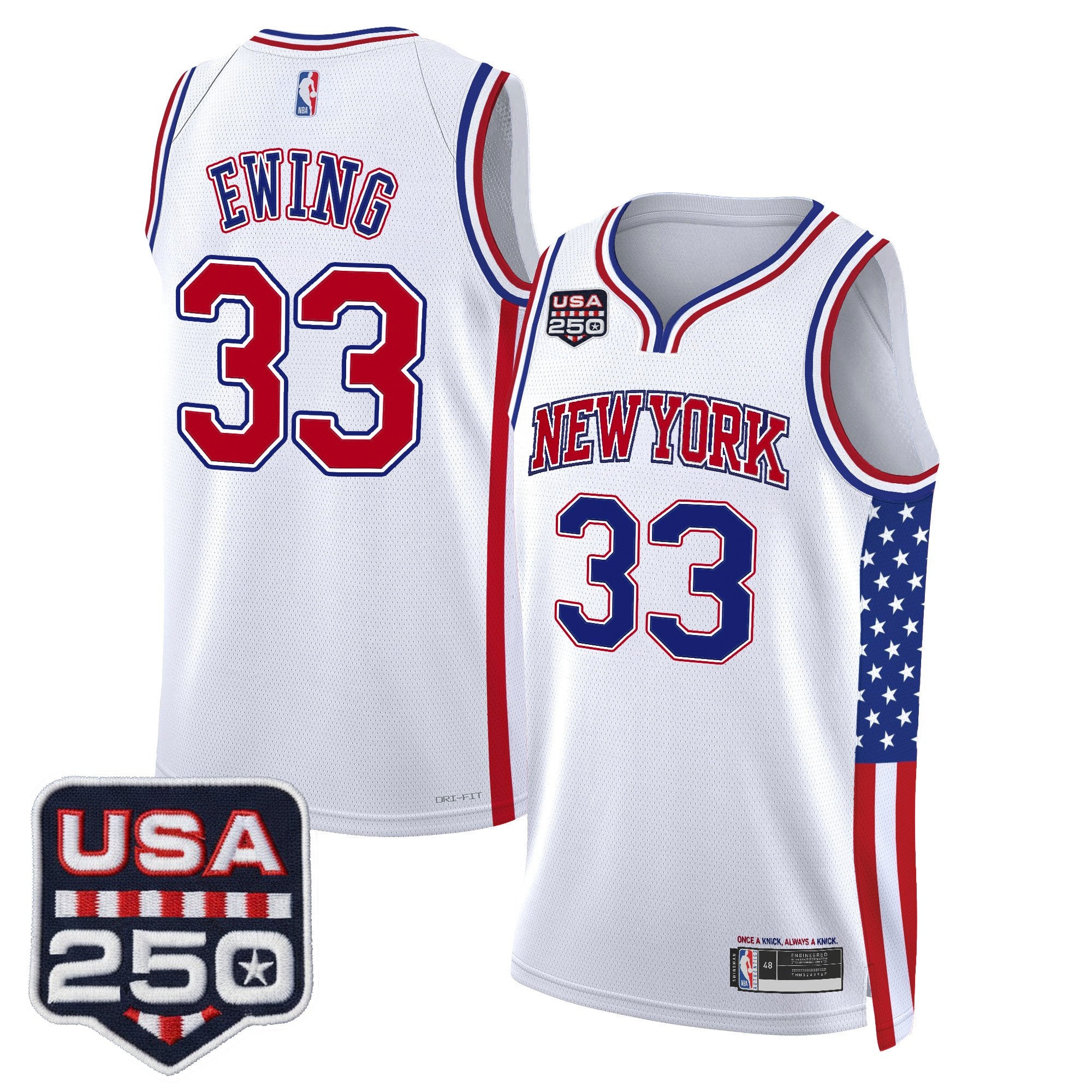 Men's New York Knicks "America 250 Edition" Swingman Jersey - All Stitched